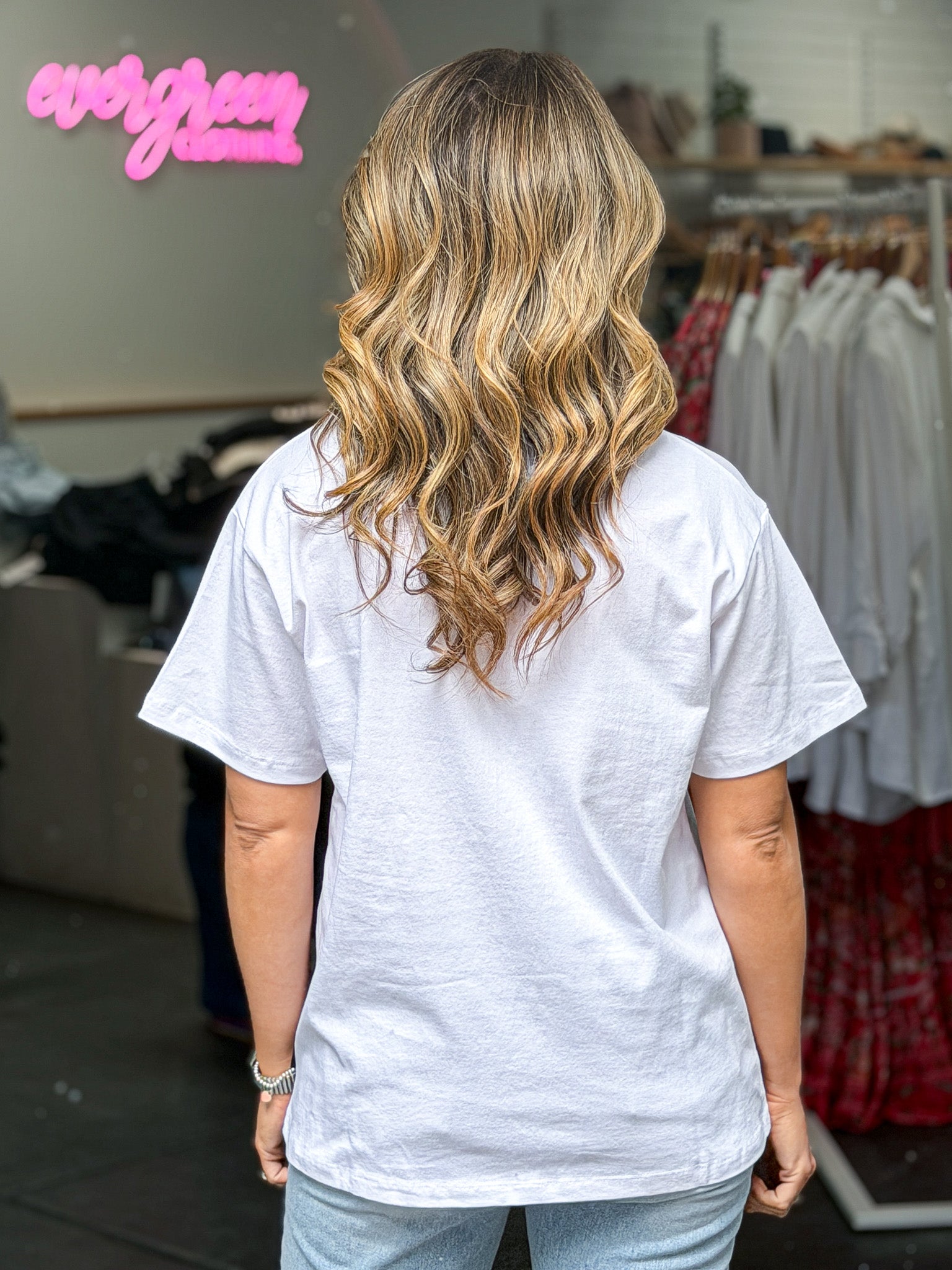 Giddy up Relaxed Tee - White