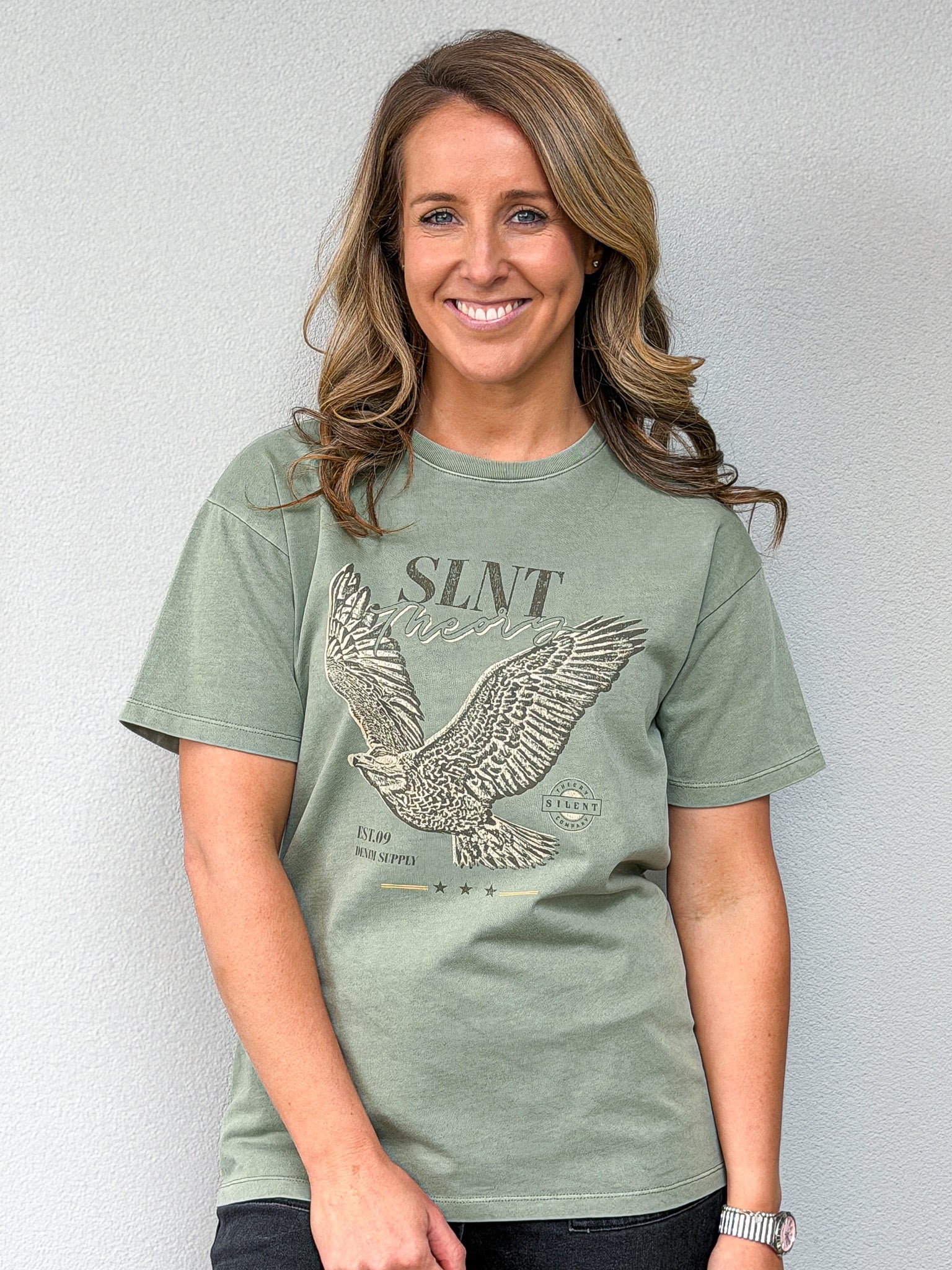 Hand Drawn Tee - Green