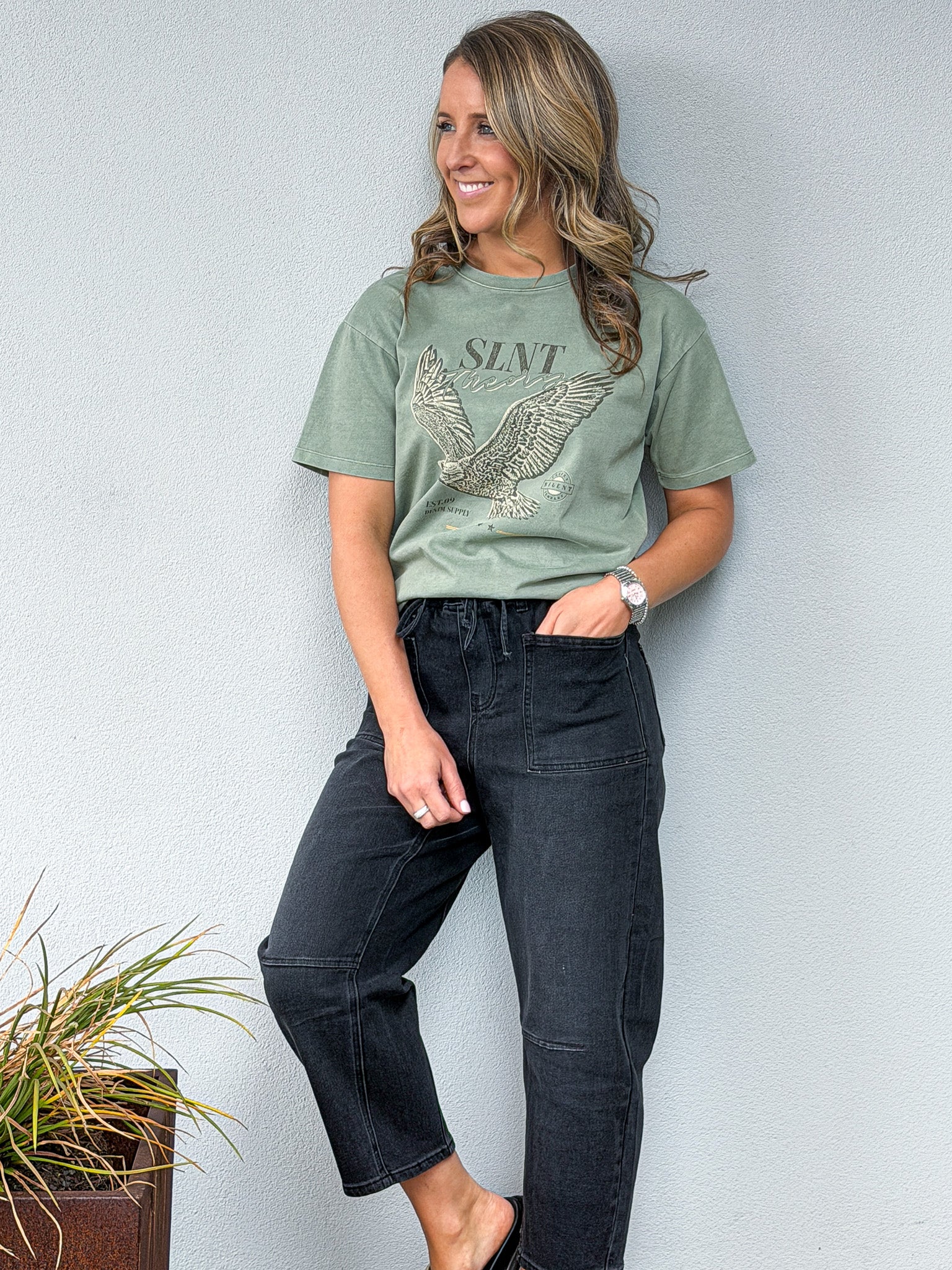 Hand Drawn Tee - Green