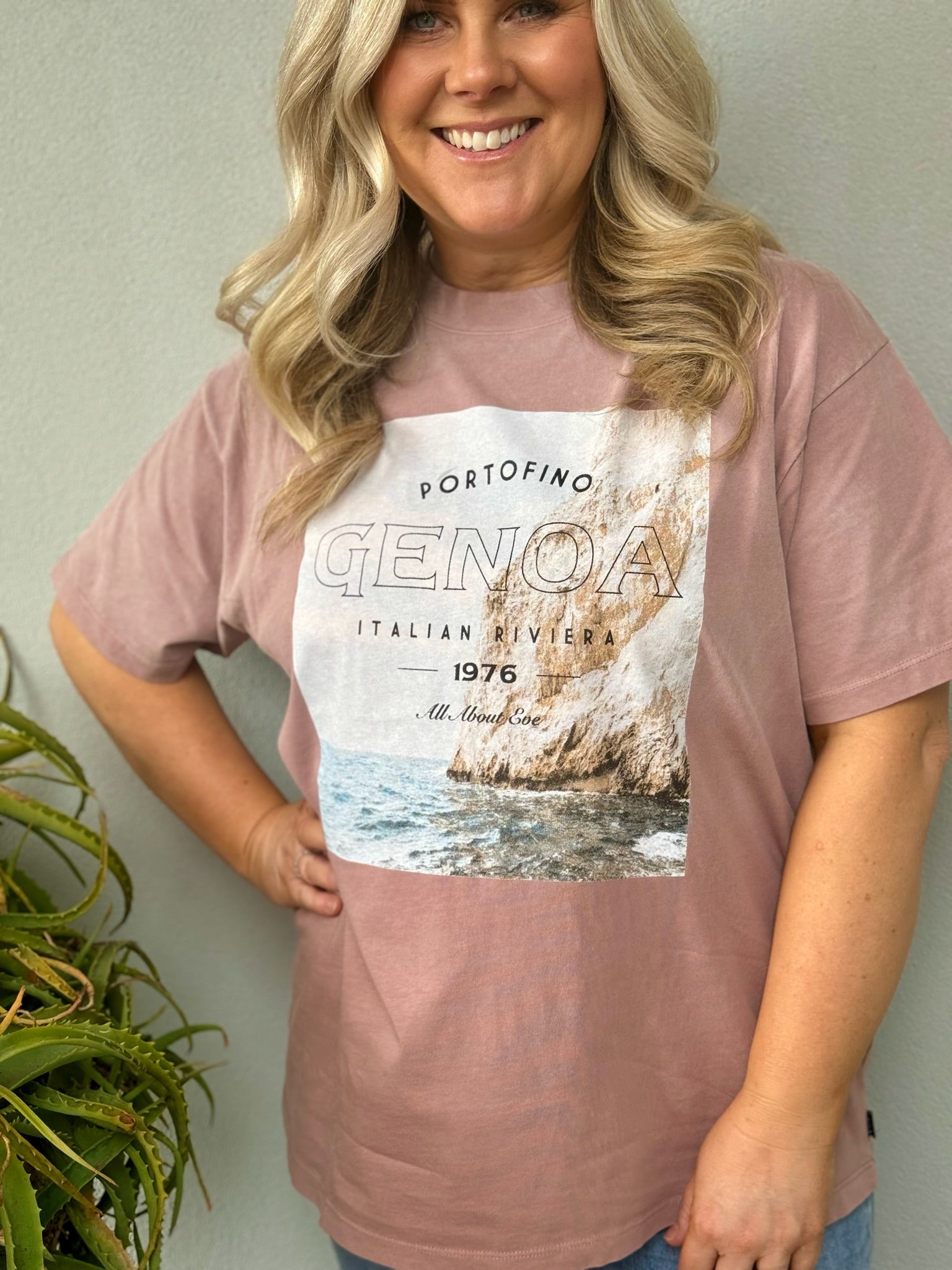 Genoa Oversized Tee - Fawn