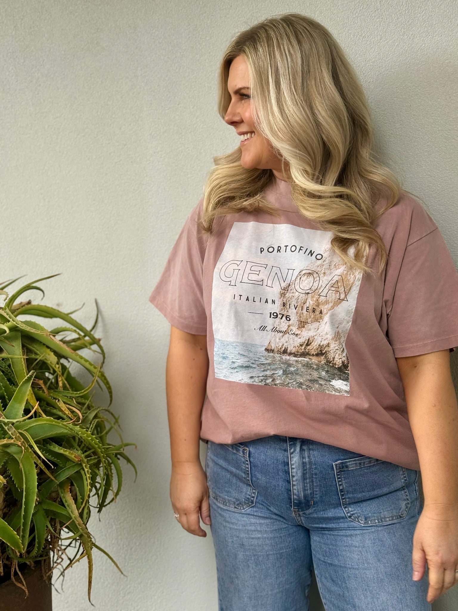 Genoa Oversized Tee - Fawn