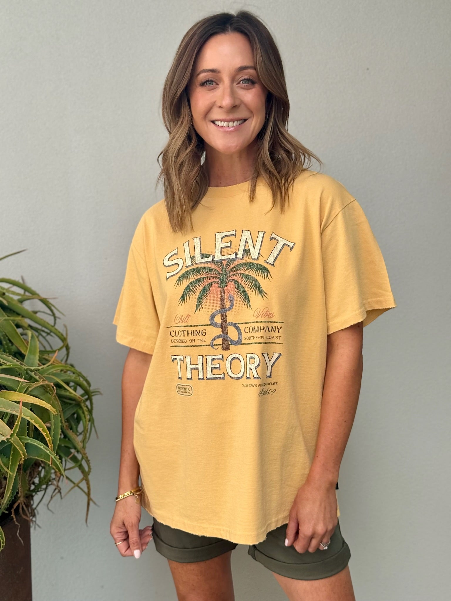 Palm Springs Tee - Mustard