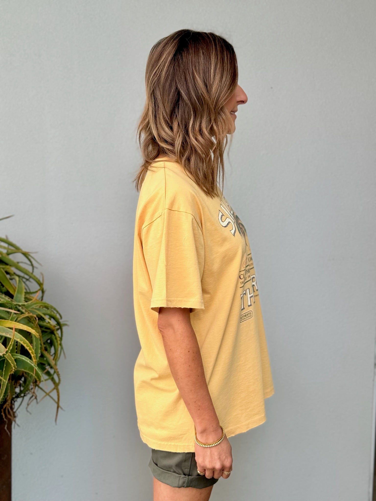 Palm Springs Tee - Mustard