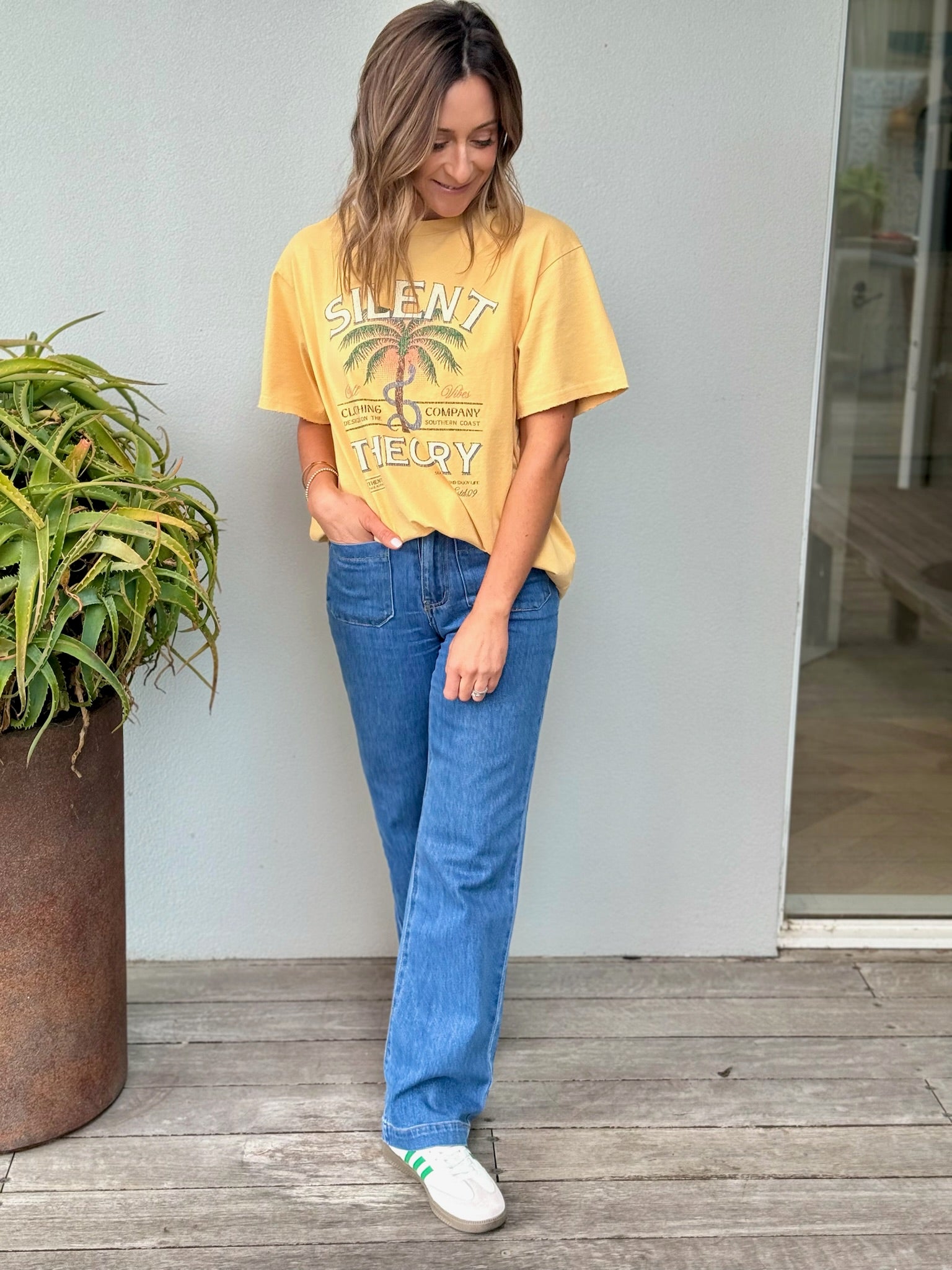 Palm Springs Tee - Mustard