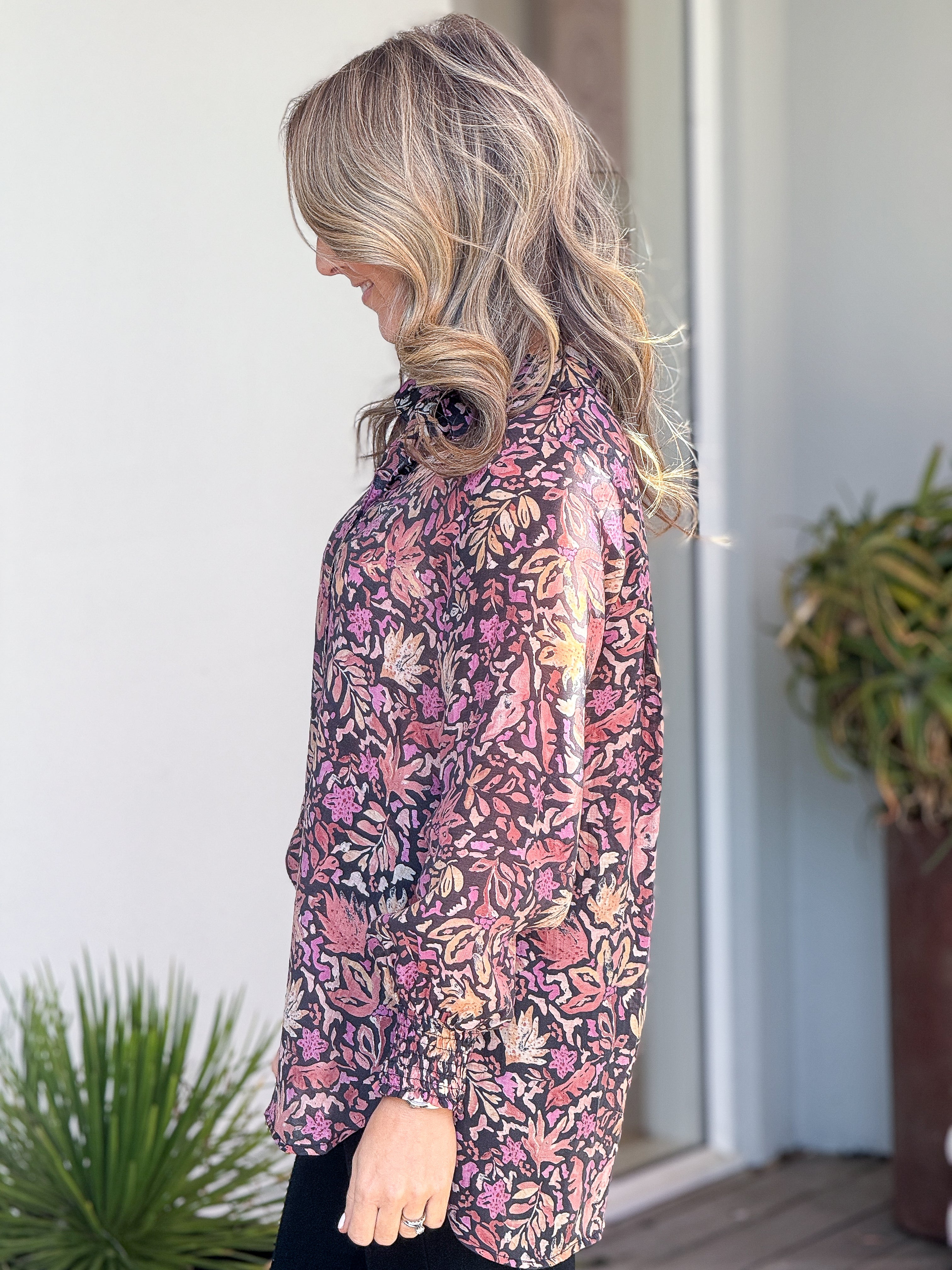 Jannali Shirt Black Floral