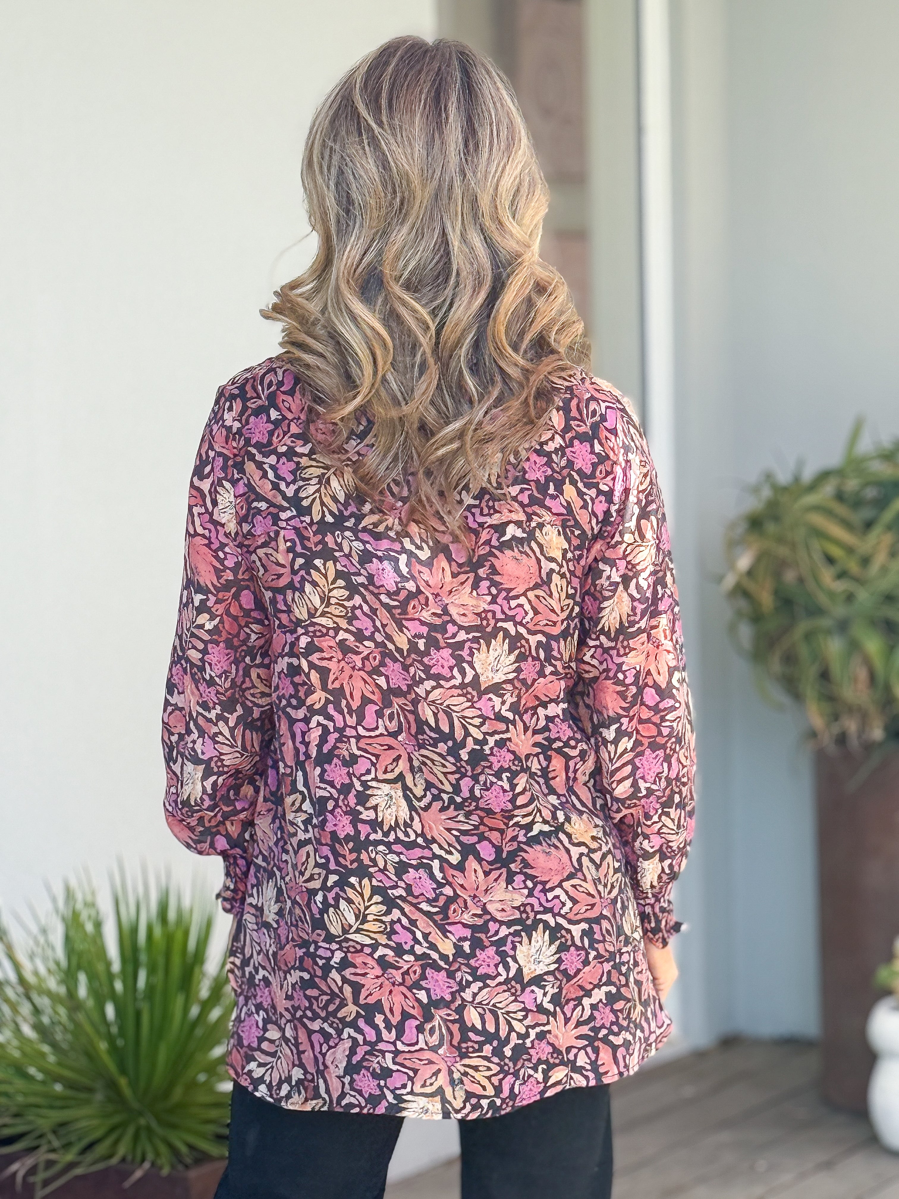 Jannali Shirt Black Floral