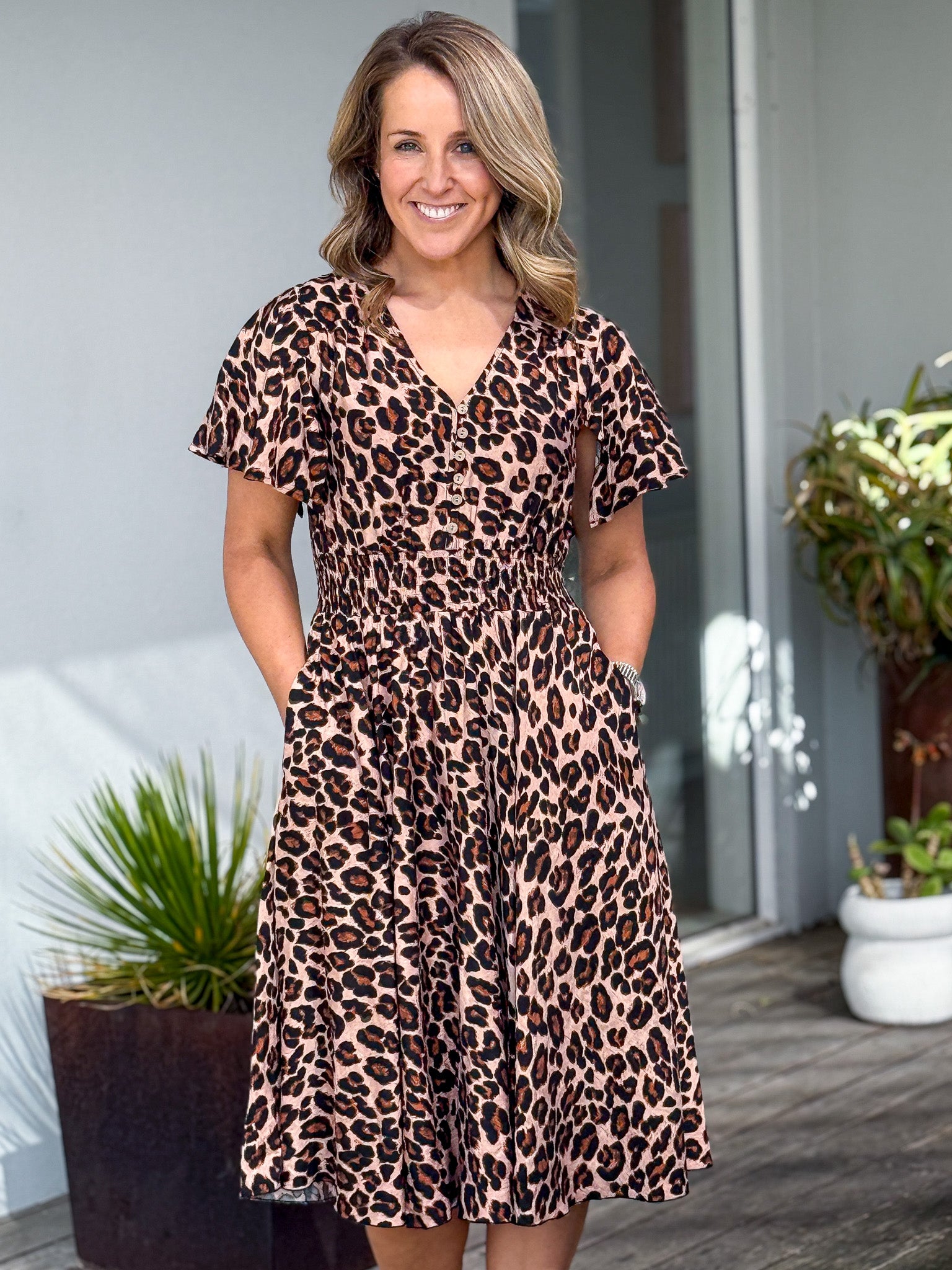 Katie Leopard Dress