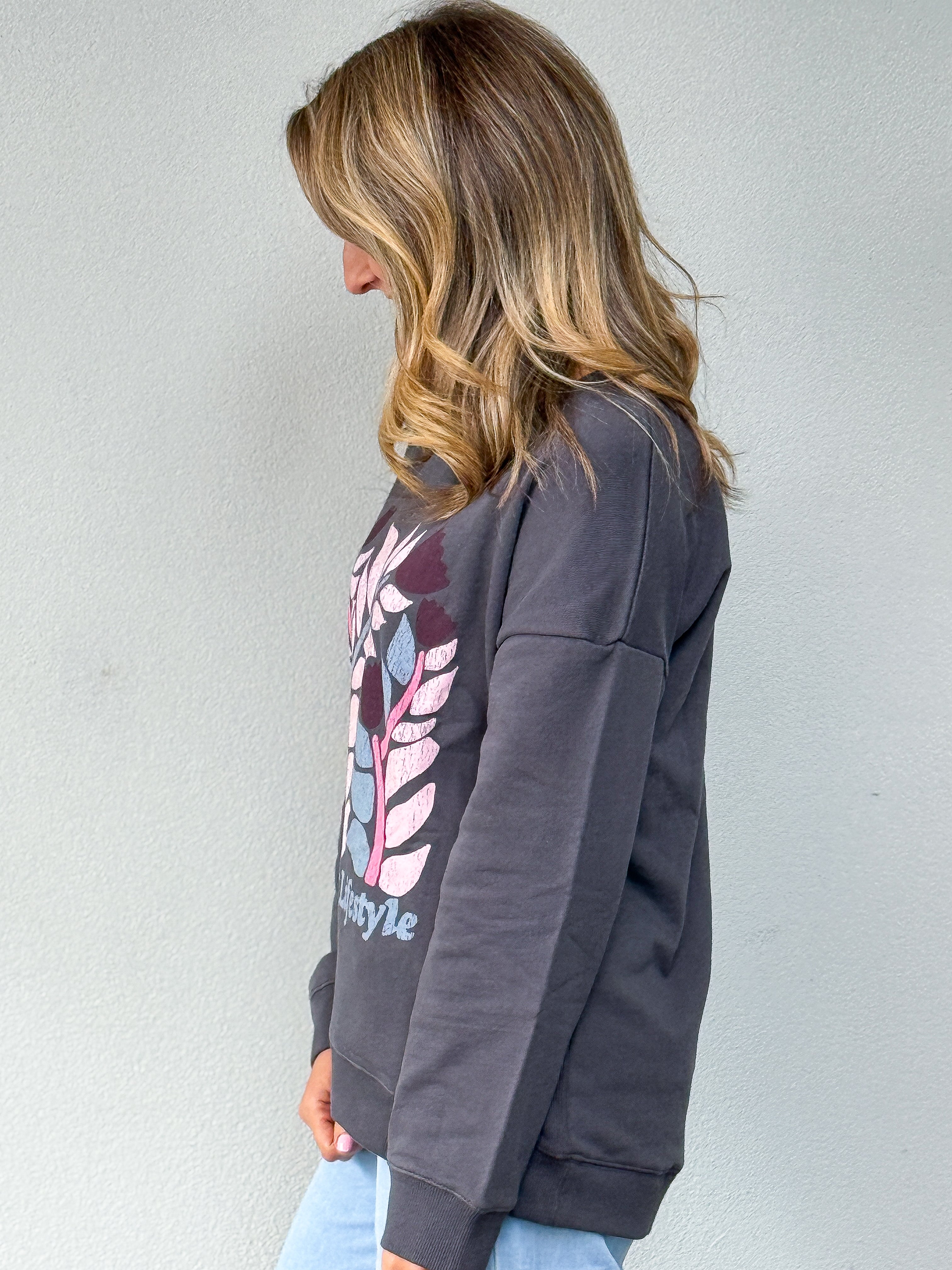 Keyla Crew - Washed Black