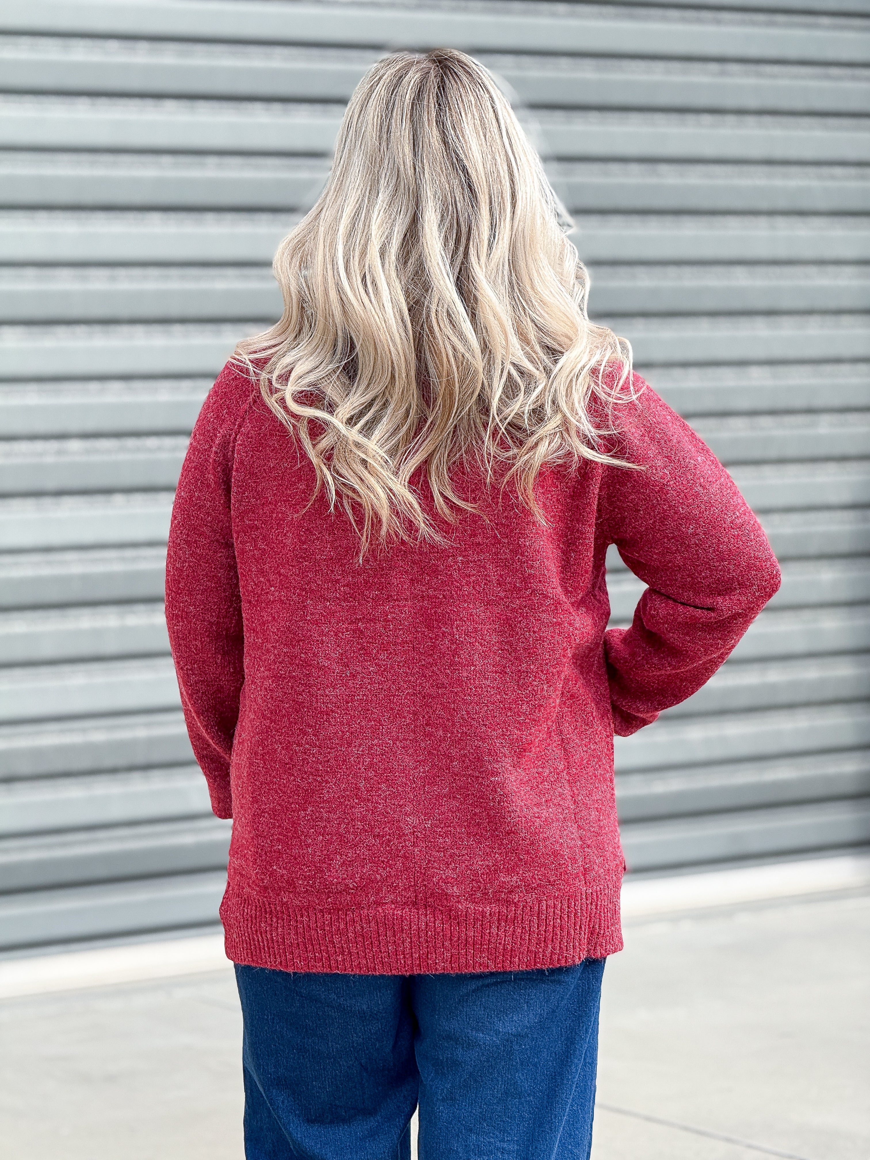 Kristy Knit Jumper - Rich Red