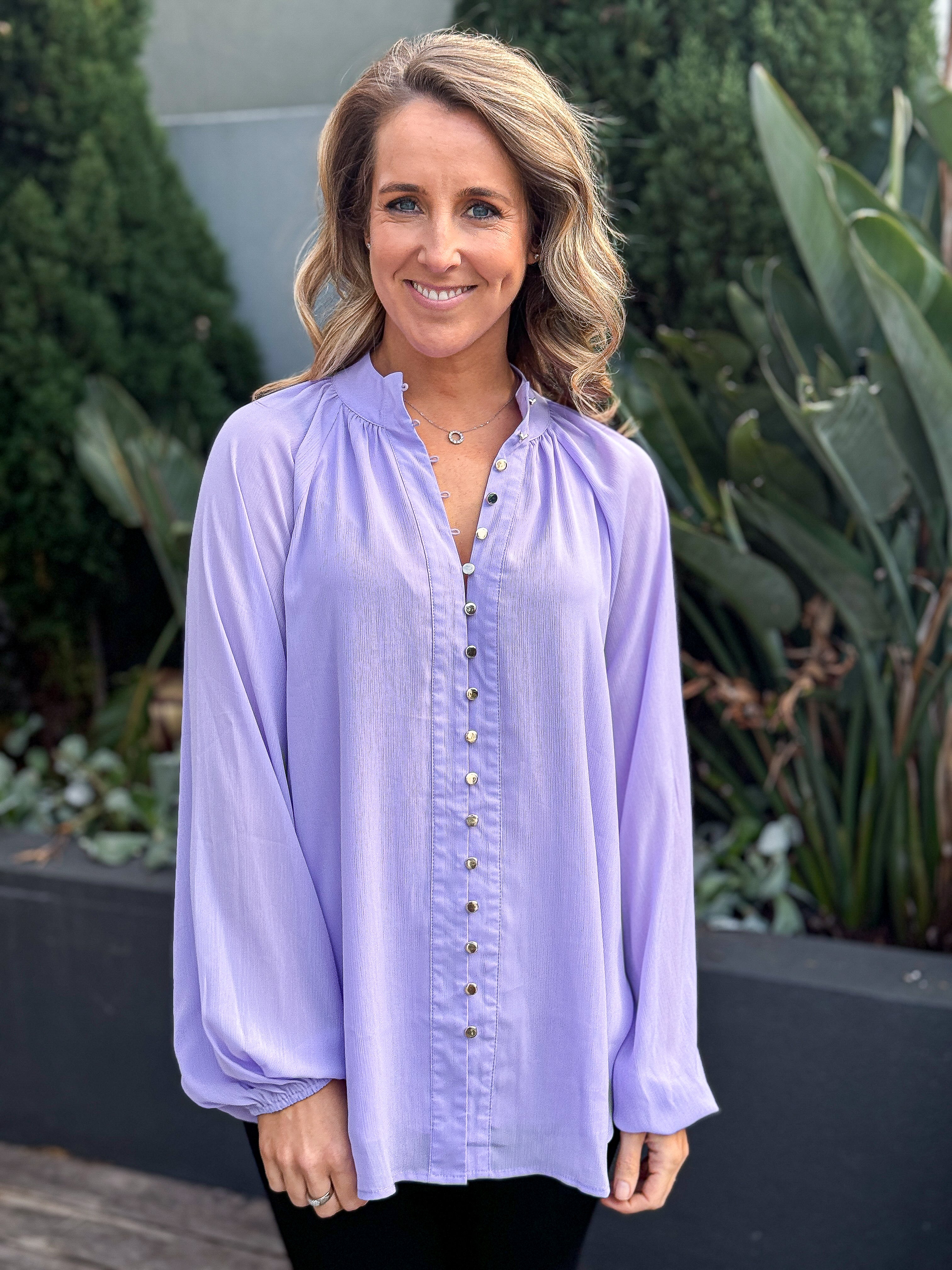 Lianna Blouse - Lilac