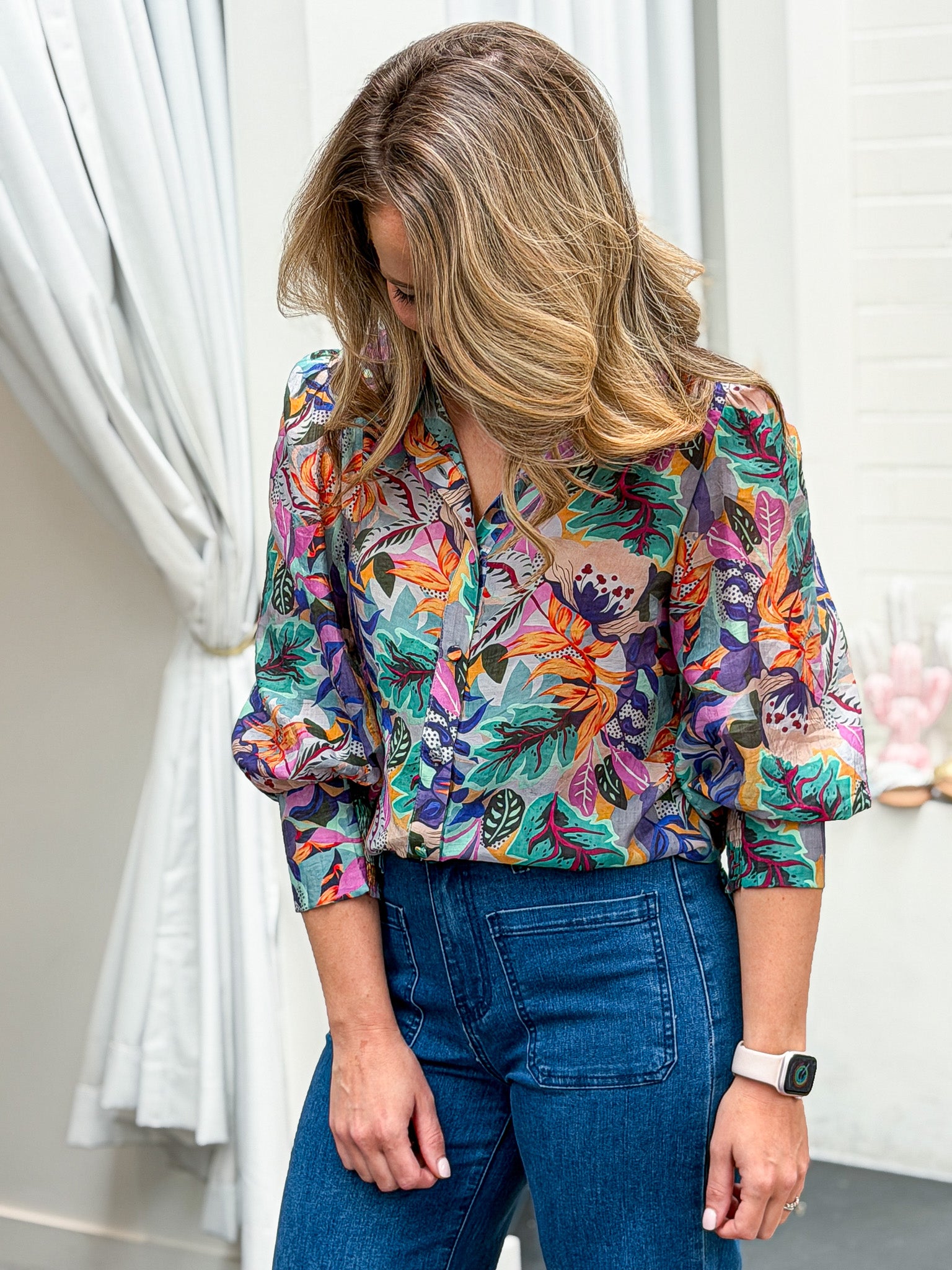 Lotti Shirt - Multi Green