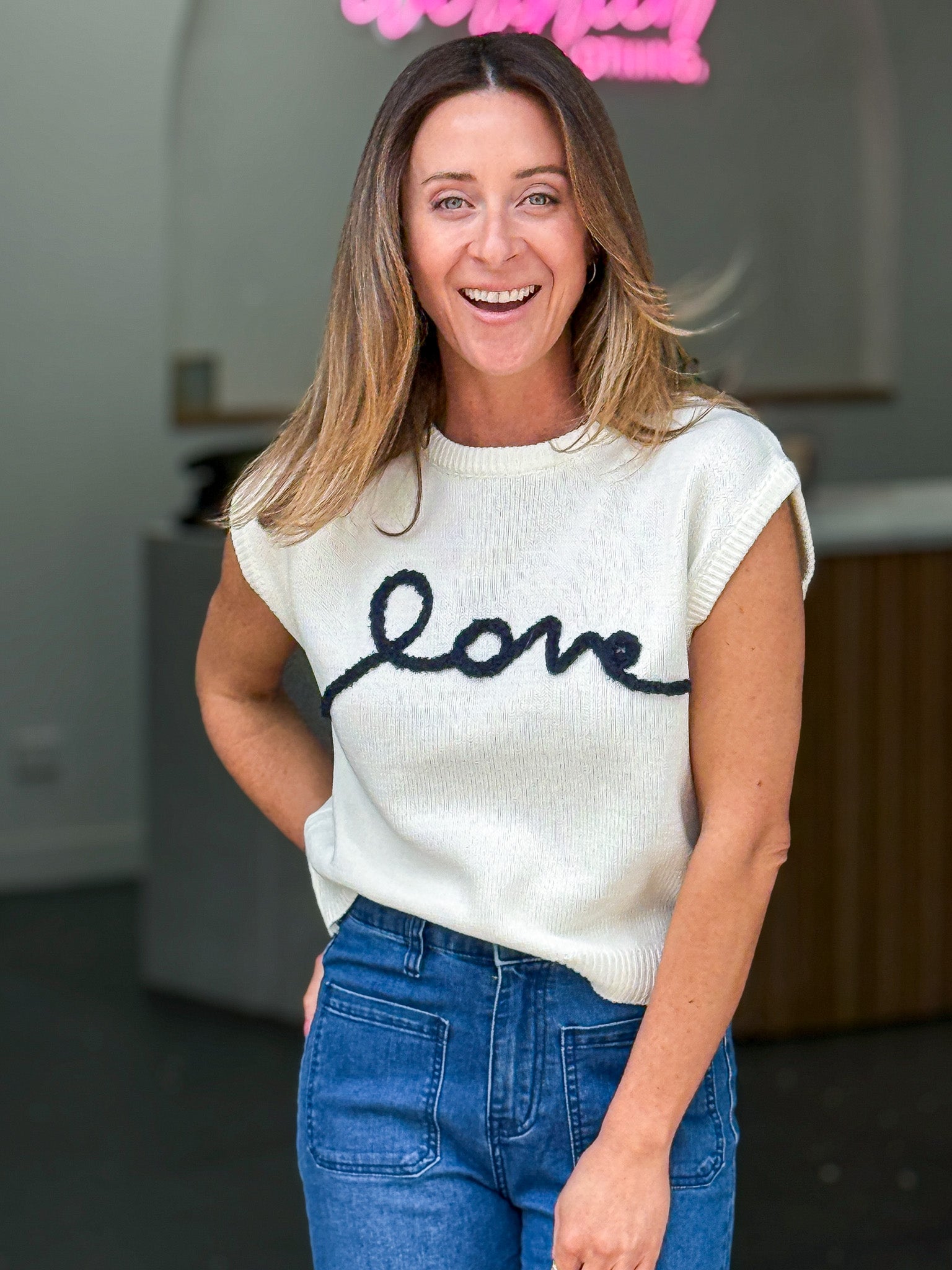 Love Knit Top - Cream