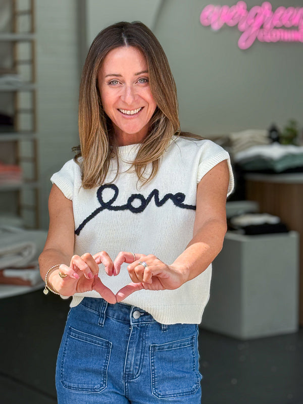 Love Knit Top - Cream