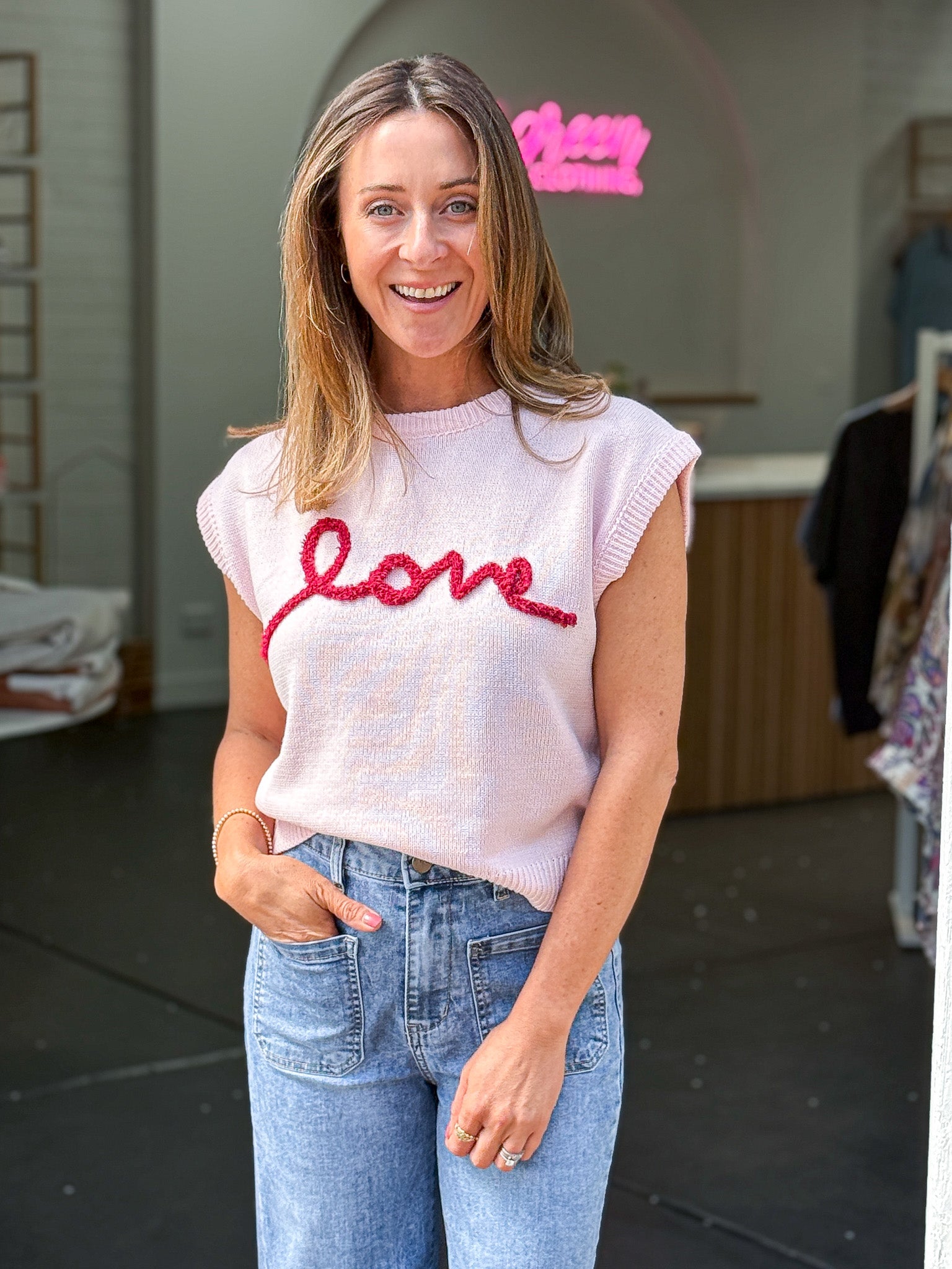 Love Knit Top - Pink