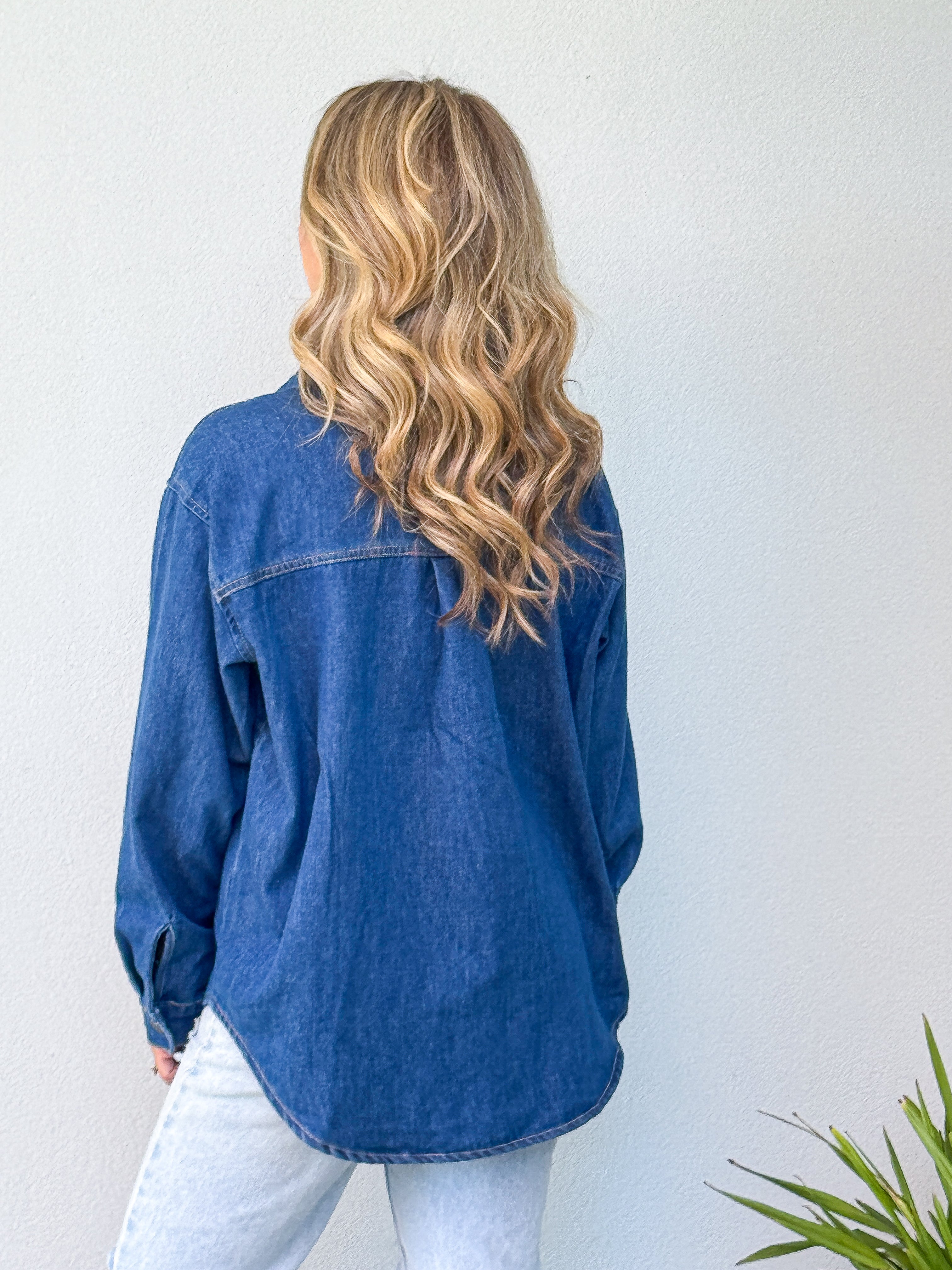 Maci Denim Shirt - Heritage Blue