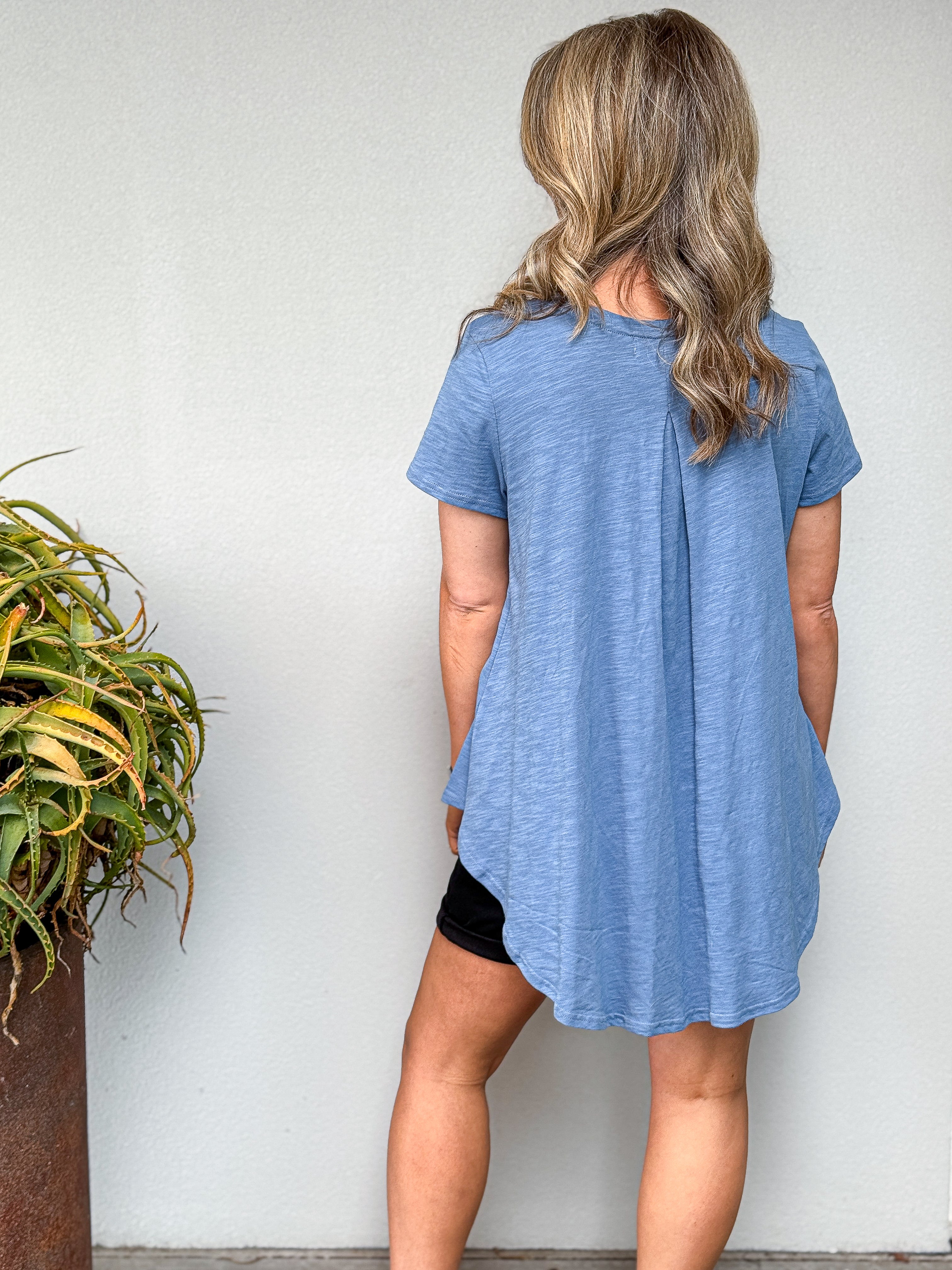 Maggie Tee - Plain Indigo