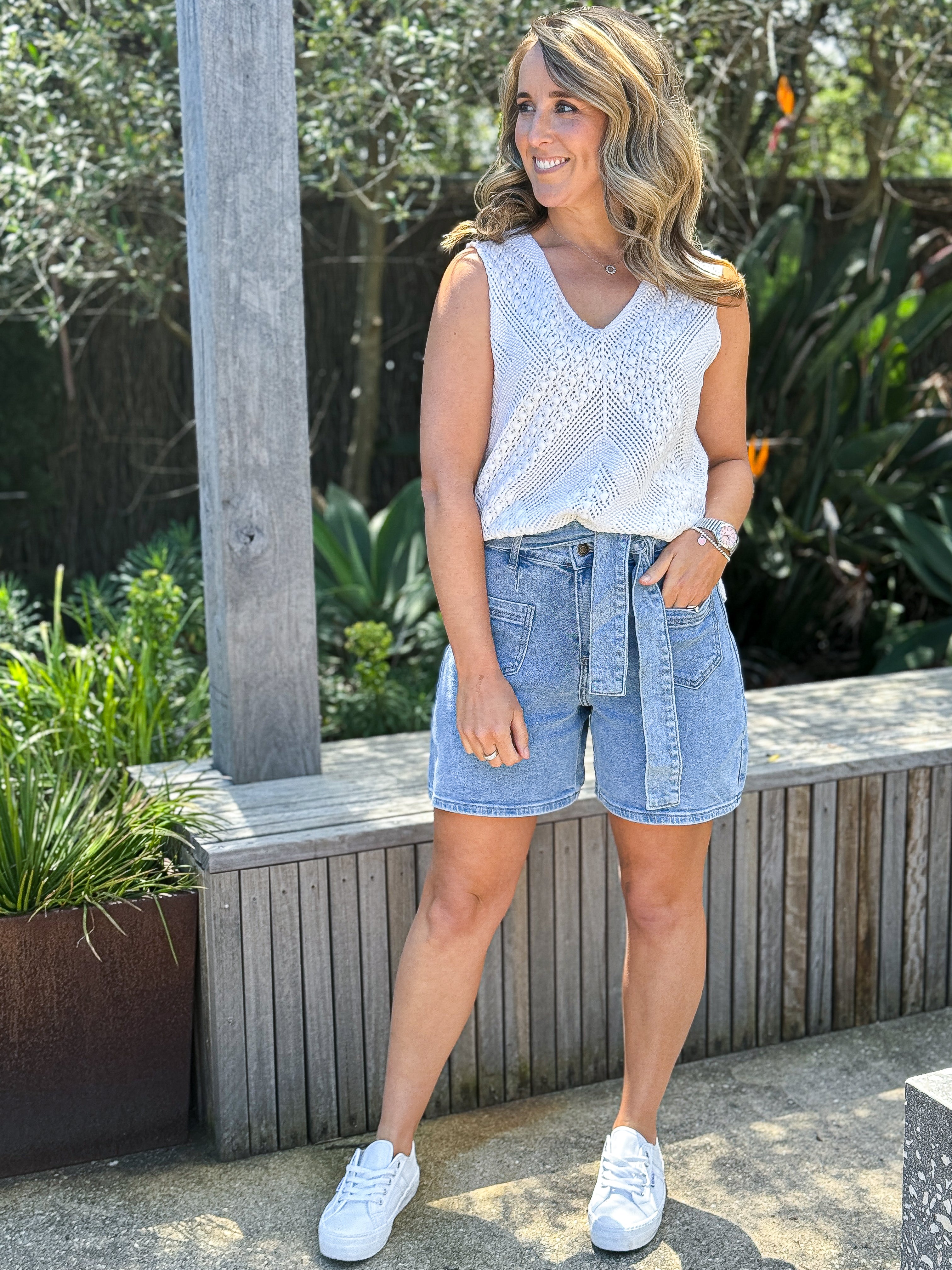 Margot Denim Short - Stellar