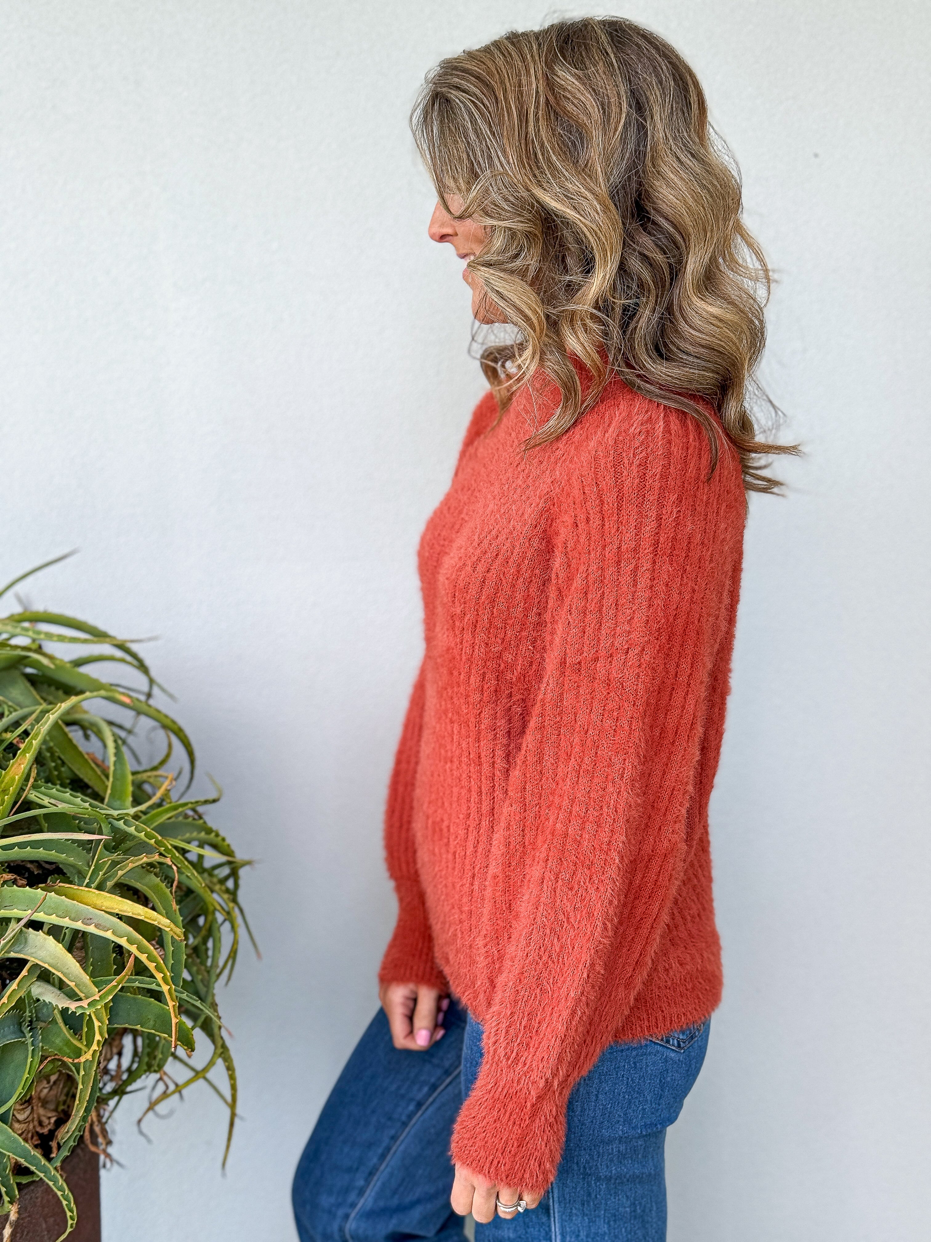 Missy Oversized Knit - Rust