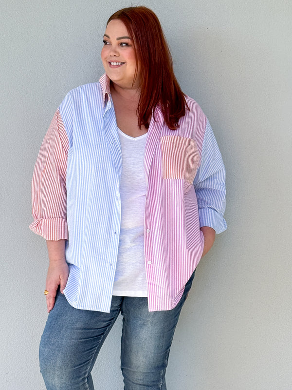 Nina Stripe Shirt - Multi