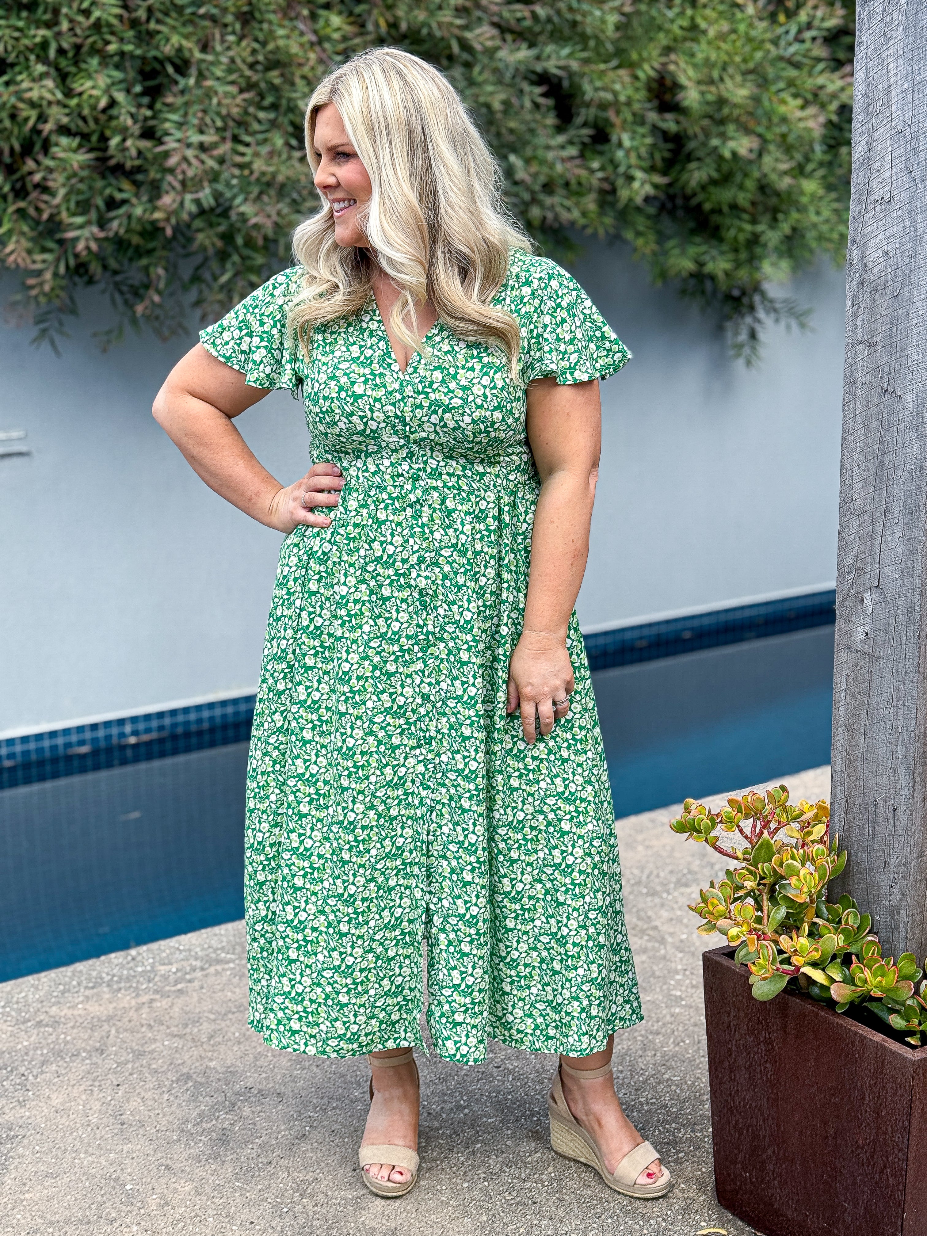 Norman Dress Green