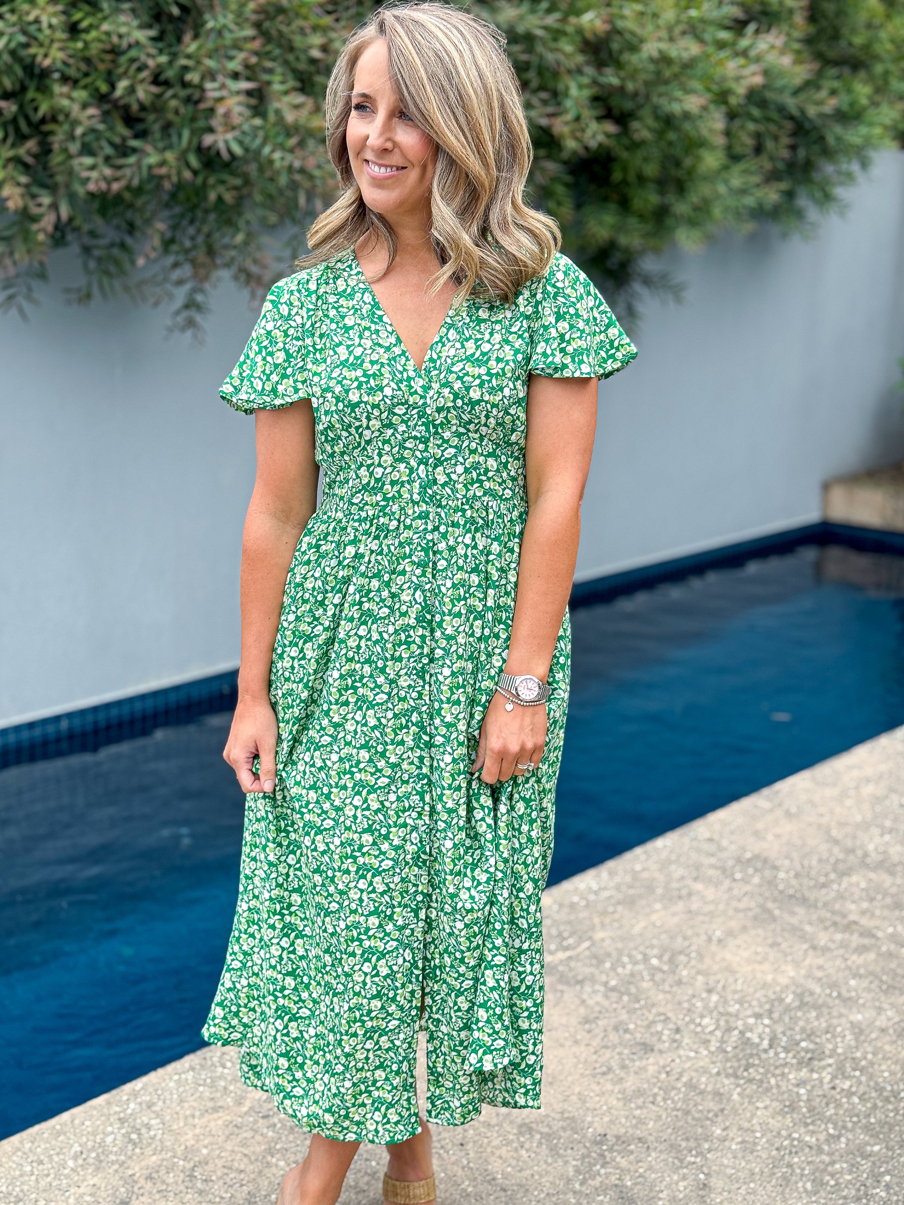 Norman Dress Green