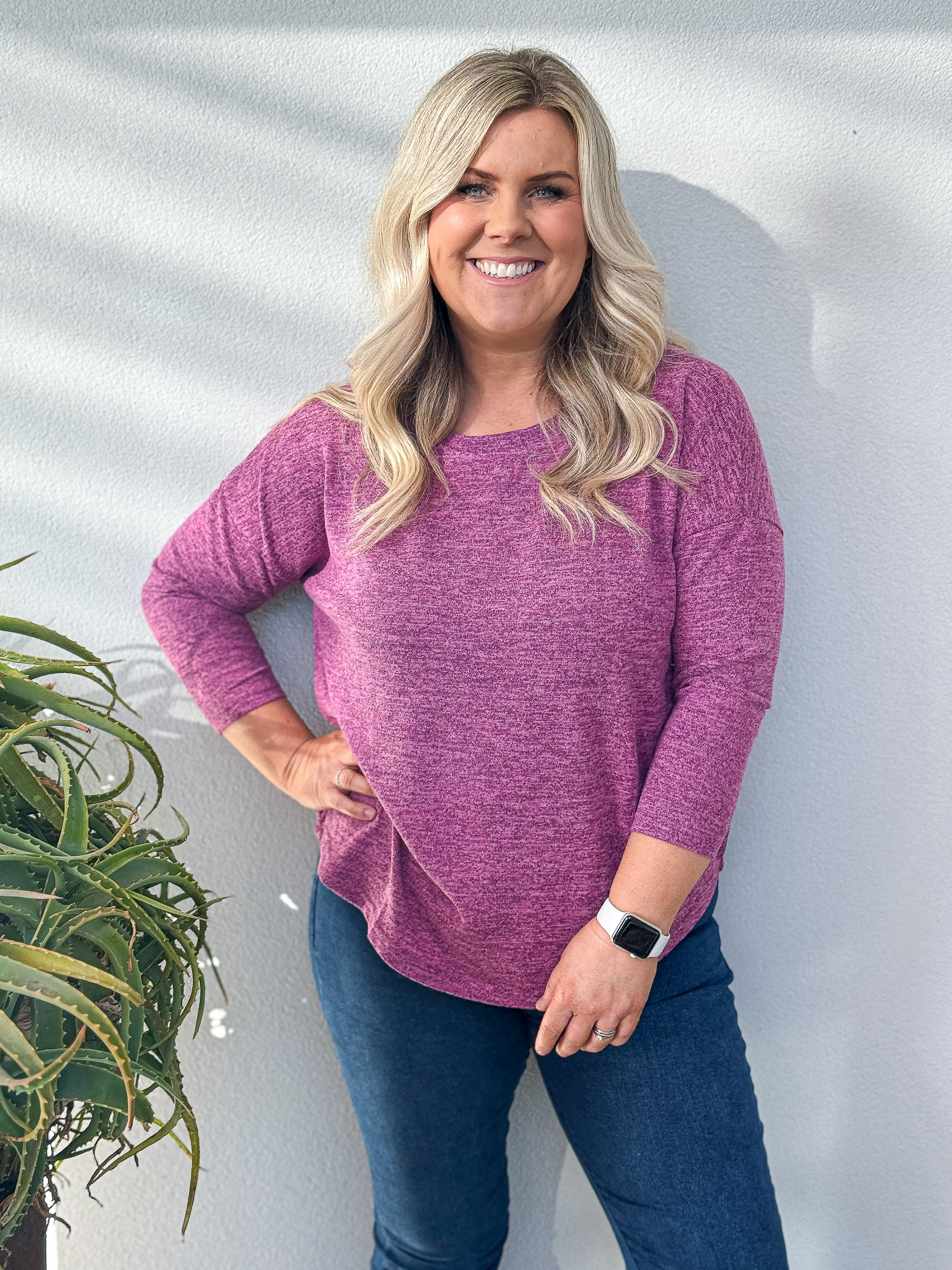 Phoebe Top - Fuchsia