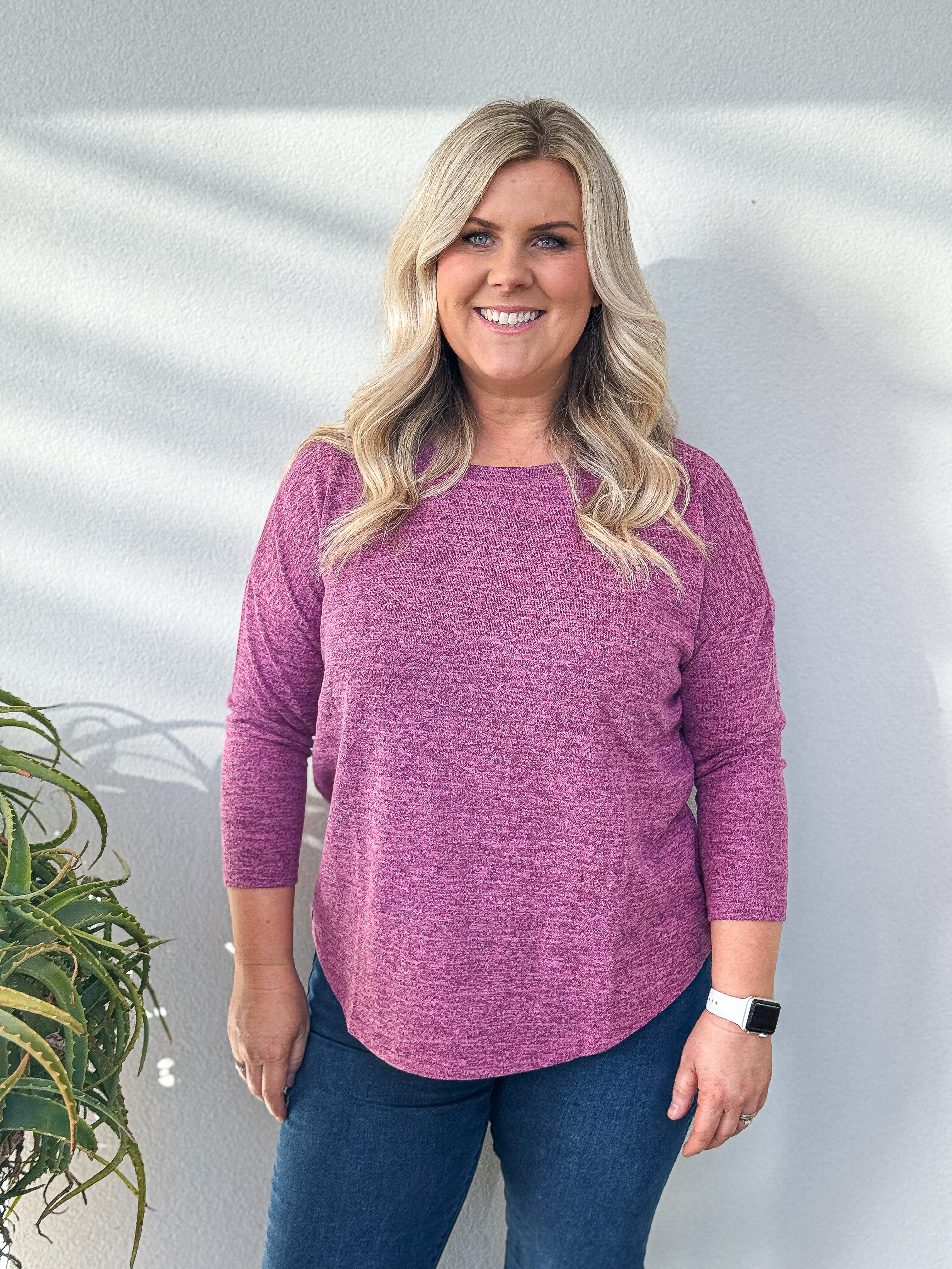 Phoebe Top - Fuchsia