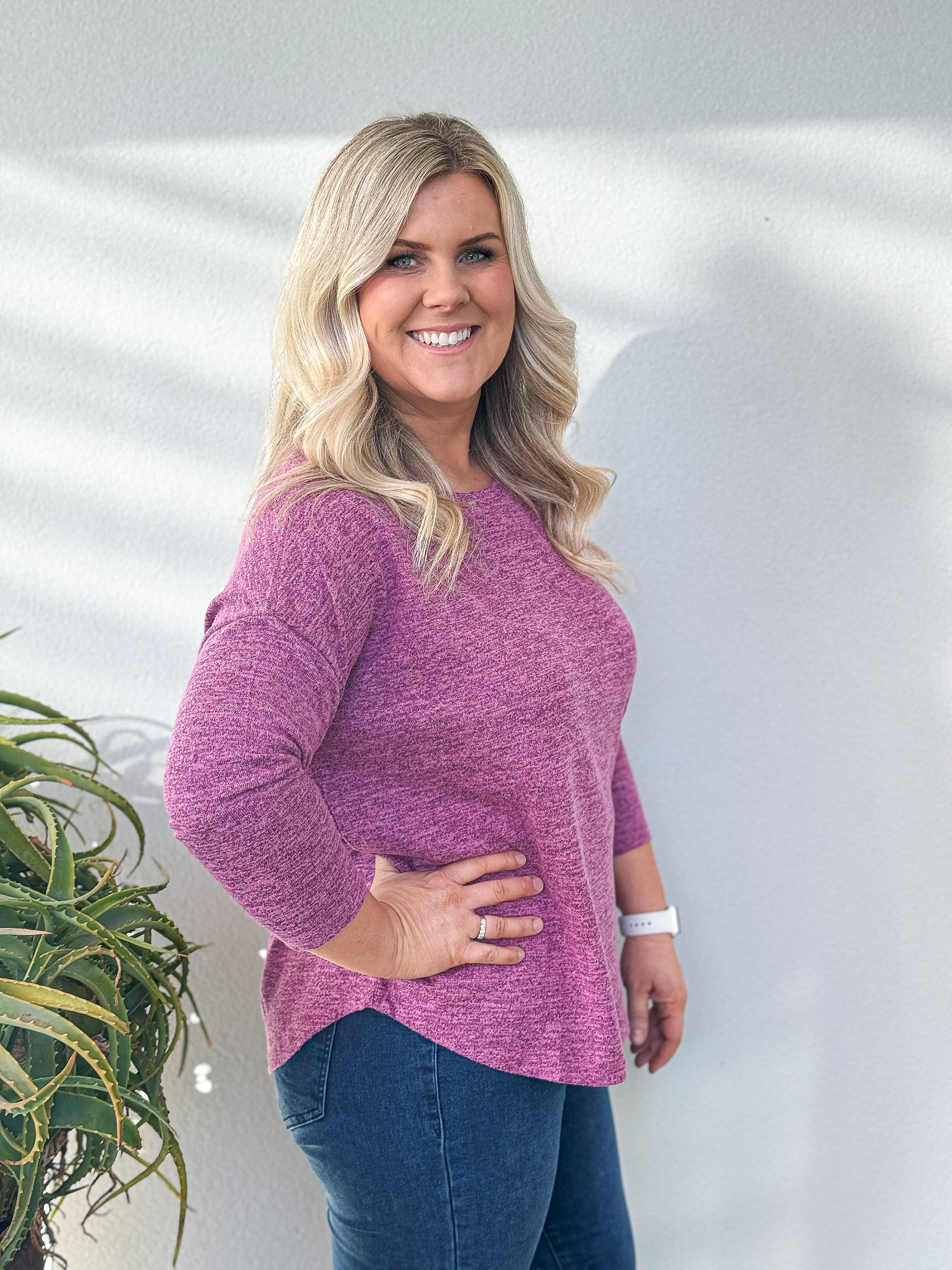 Sample Phoebe Top - Fuchsia