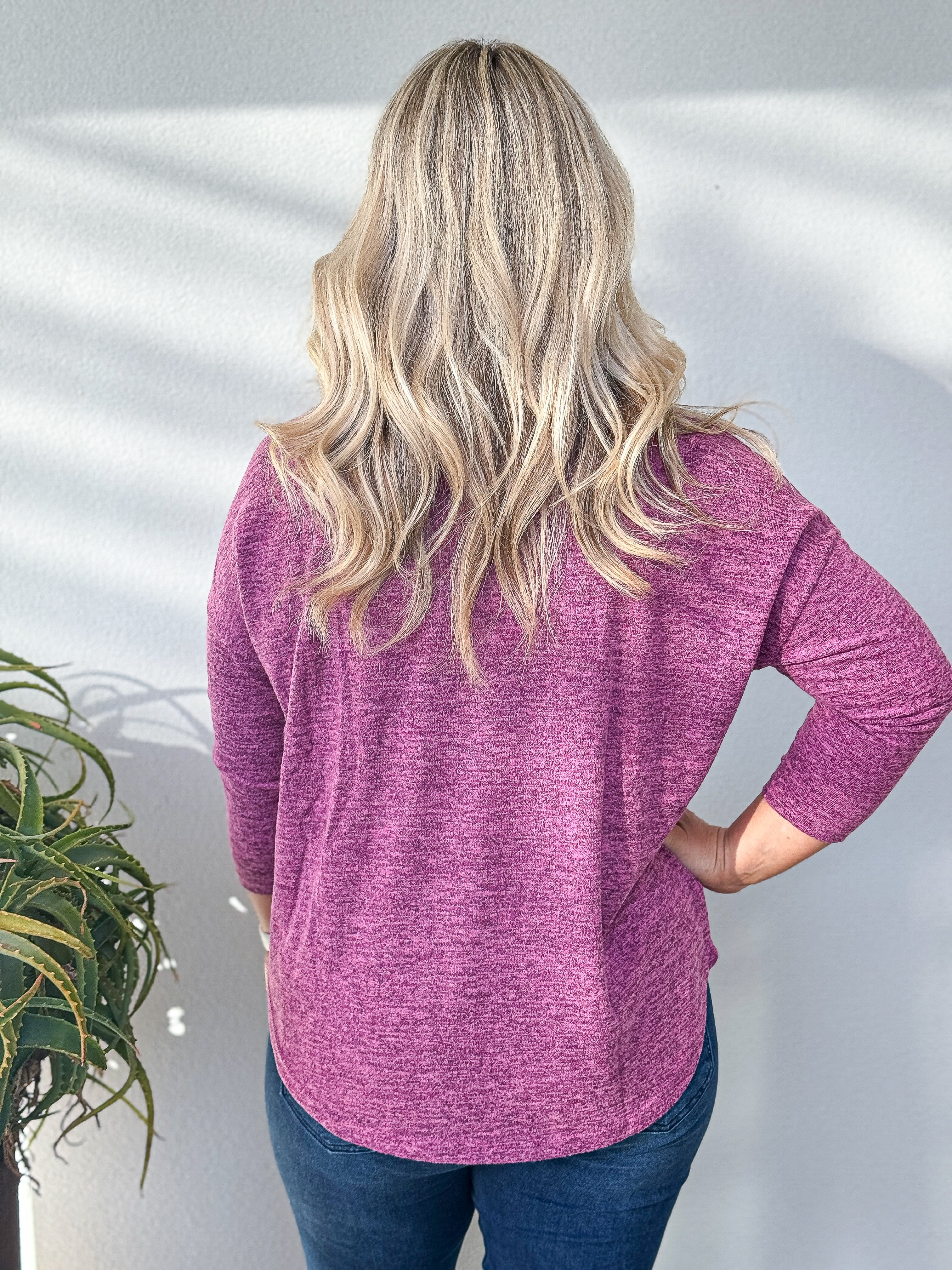 Phoebe Top - Fuchsia