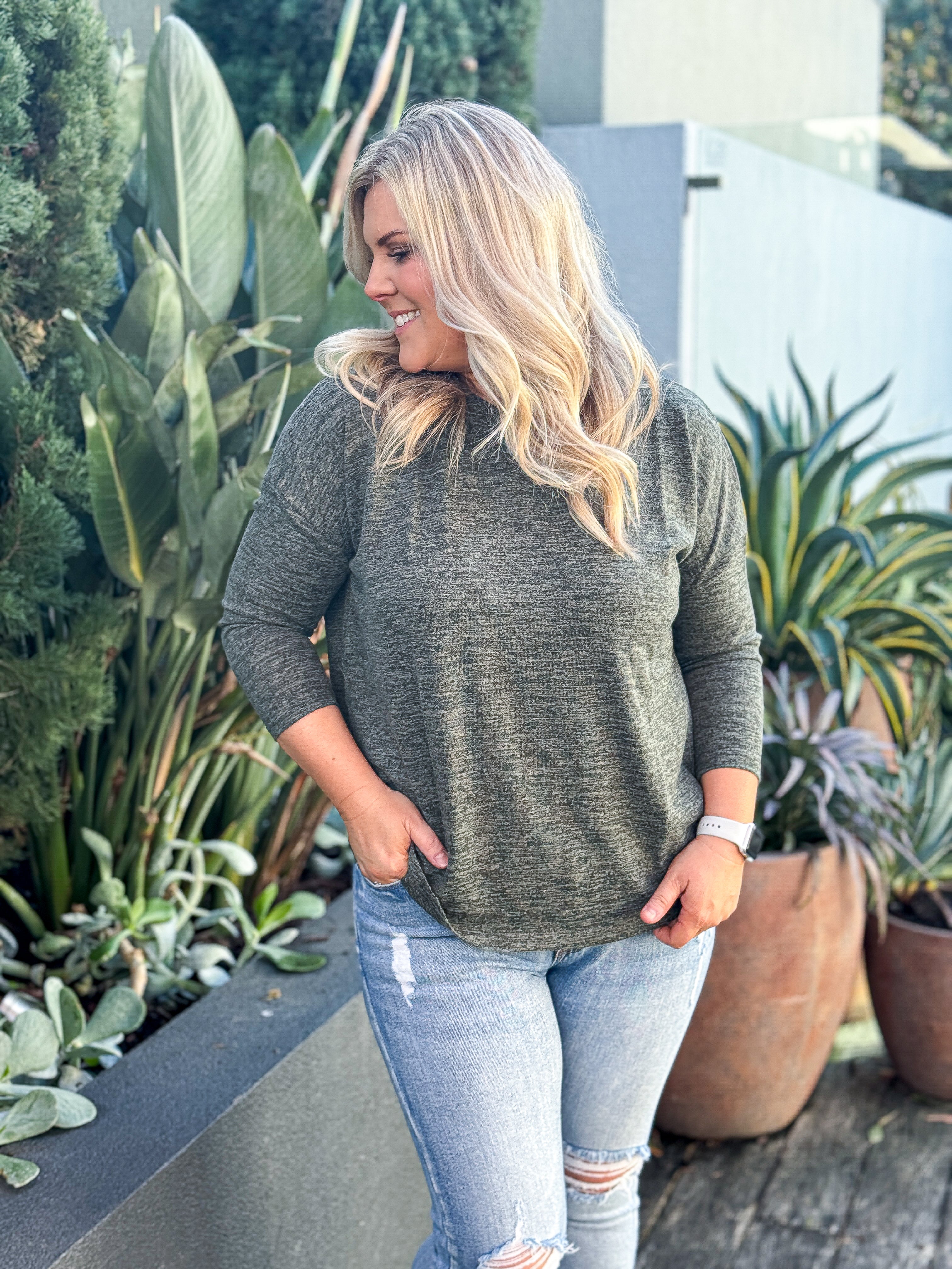 Phoebe Top - Khaki