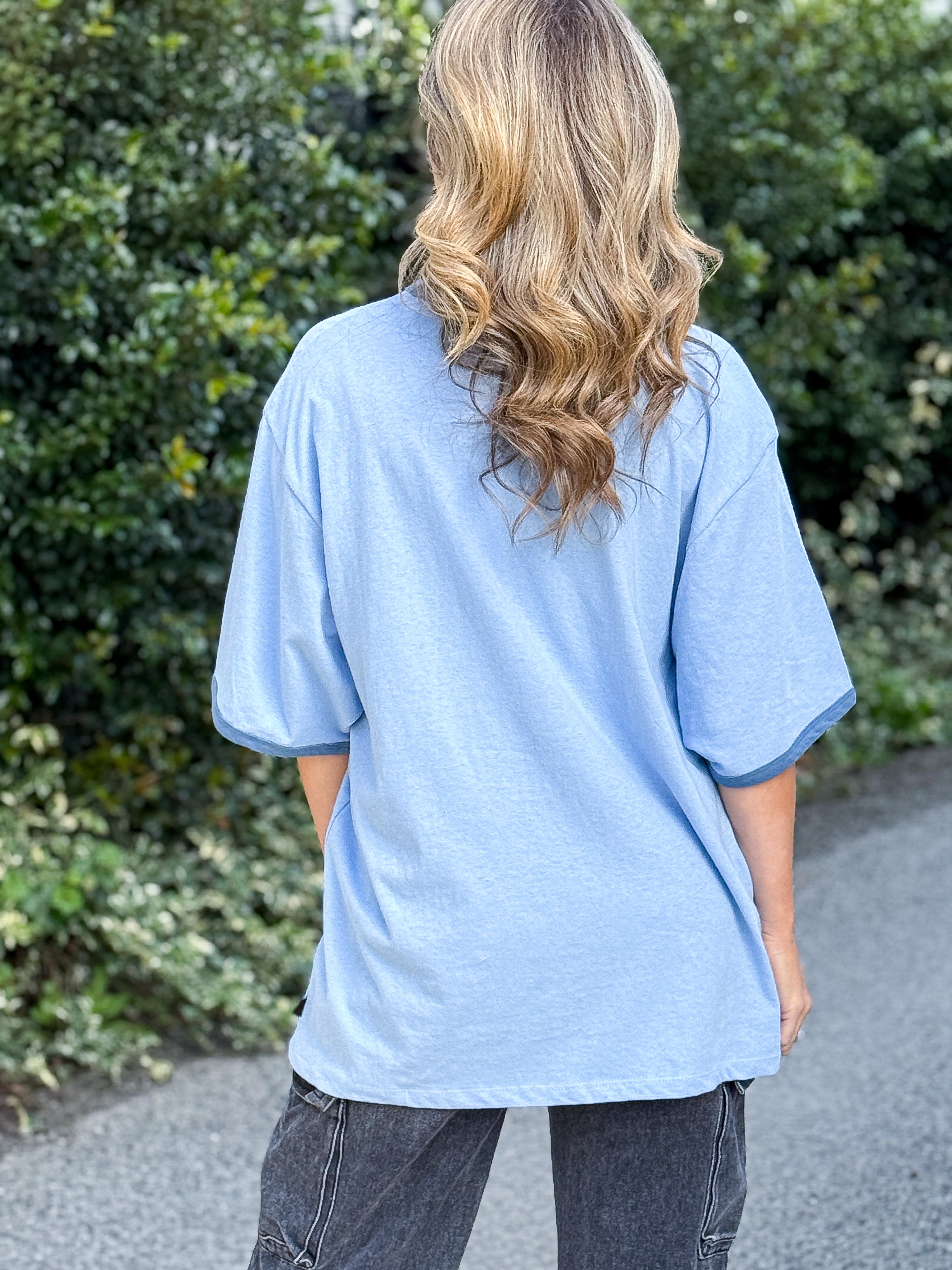 Pony Island Tee - Light Blue