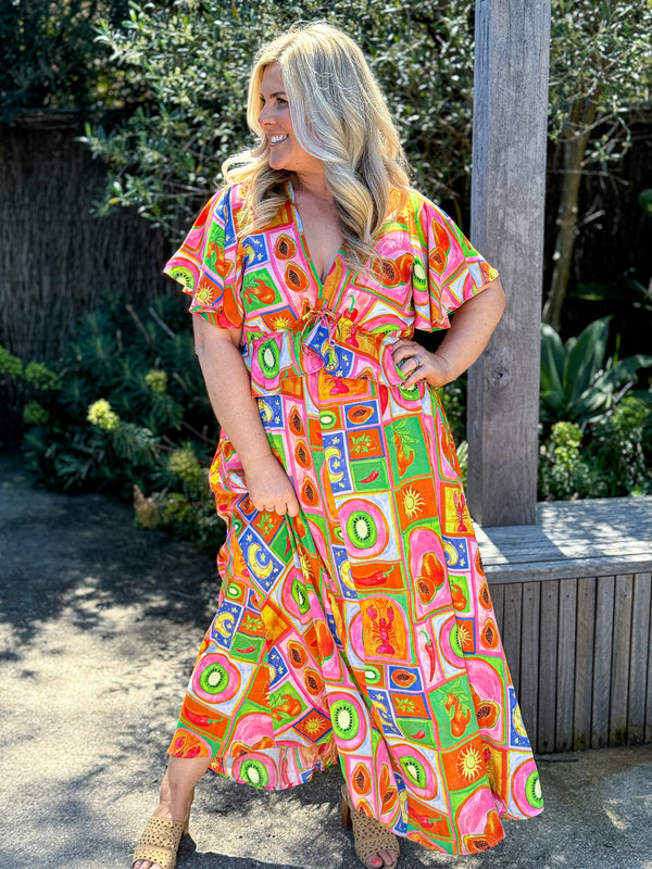 Portofino Frill Maxi - Spritz