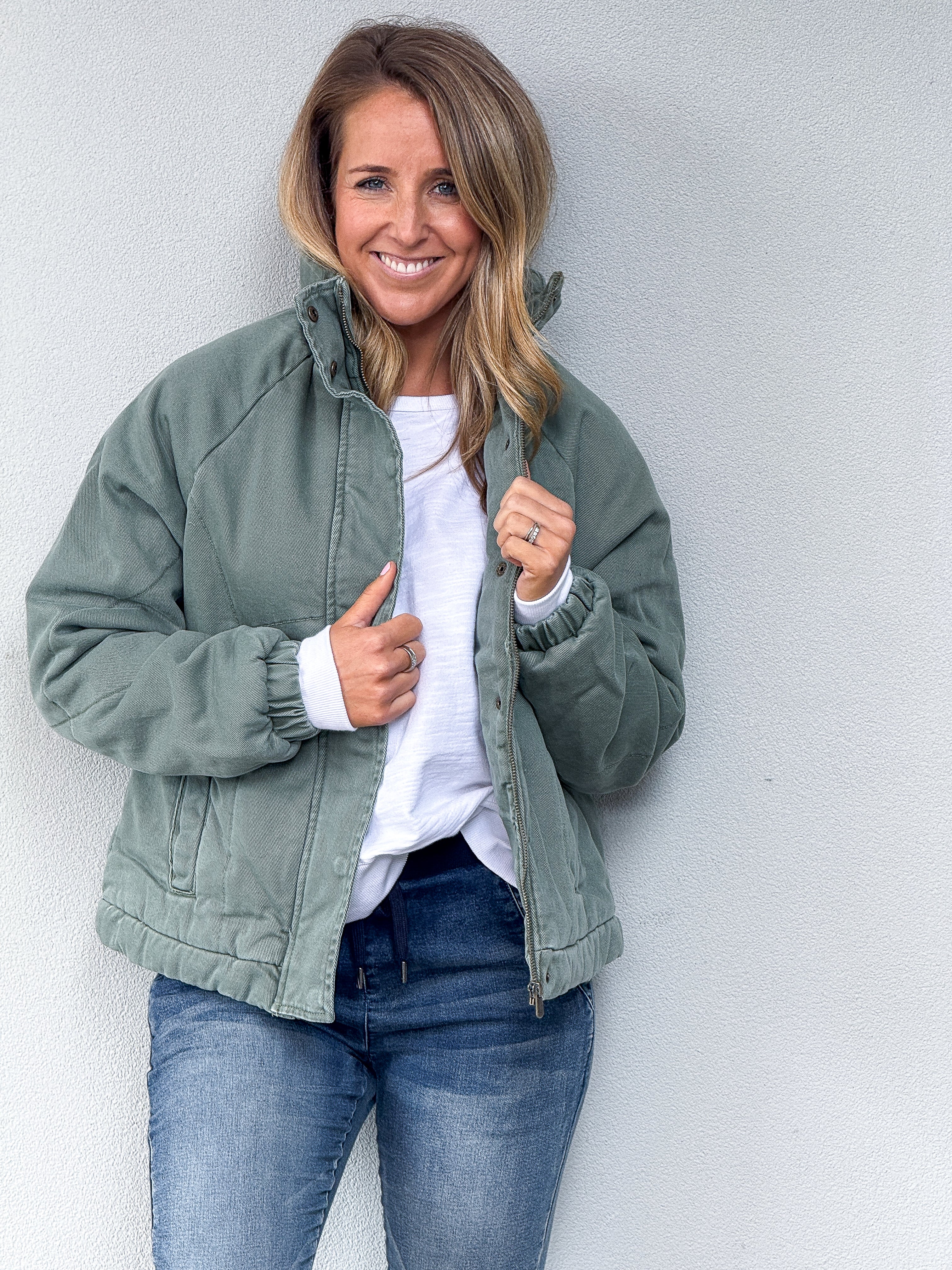 Rosalee Denim Jacket - Green