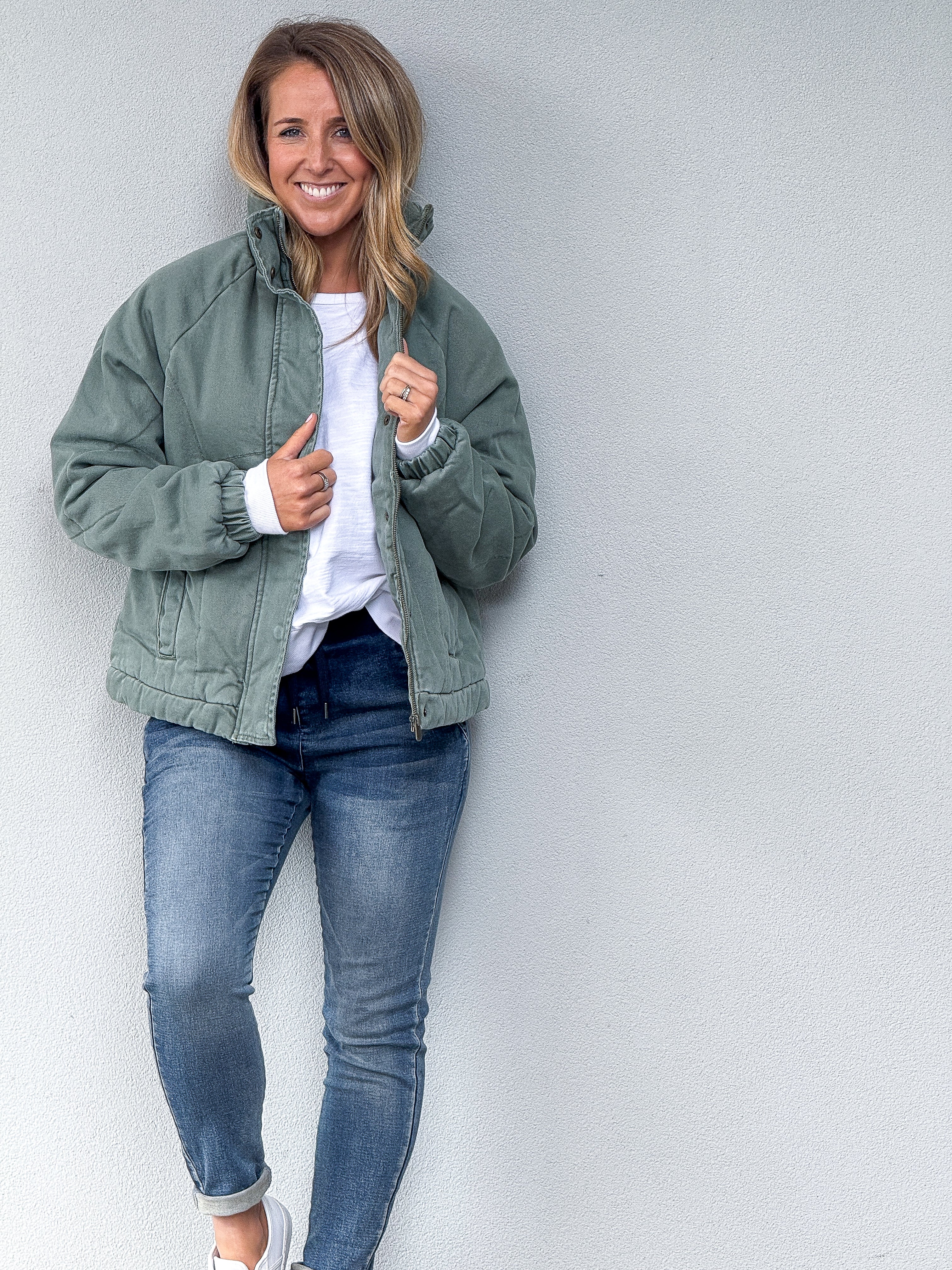 Rosalee Denim Jacket - Green