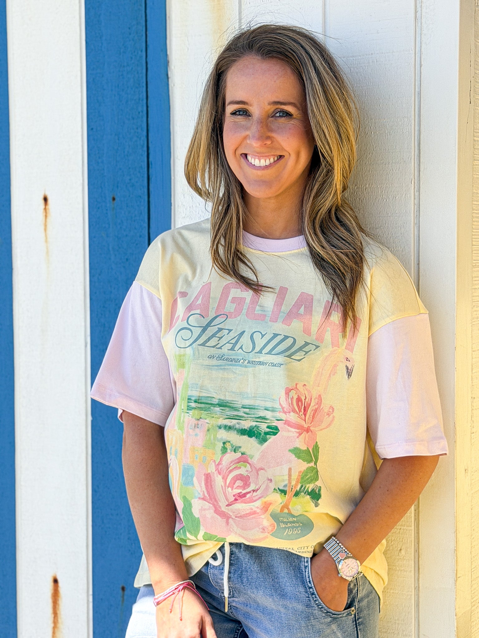 Real Flamingo Tee - Lemon