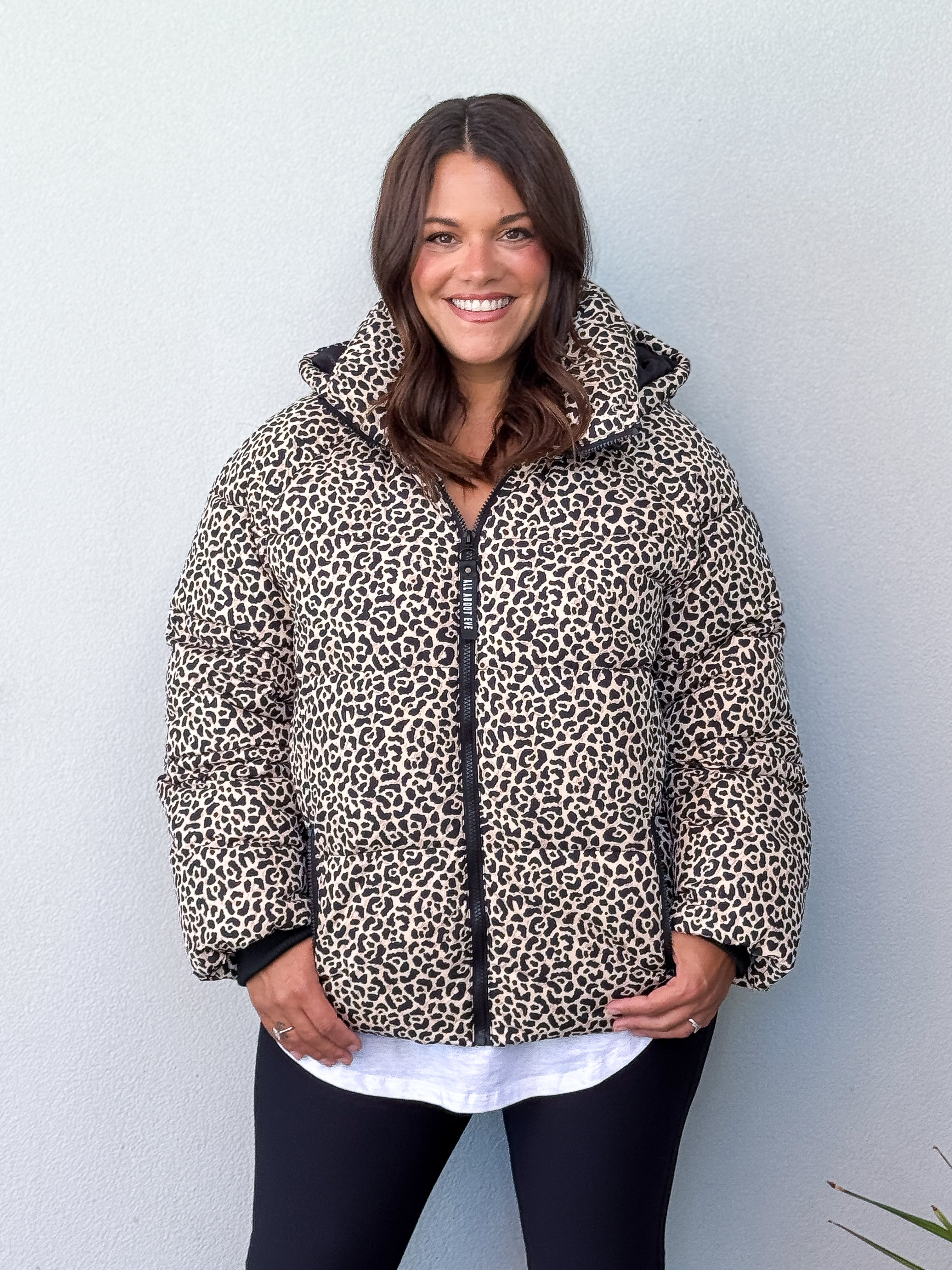 Savannah Puffer - Leopard Print