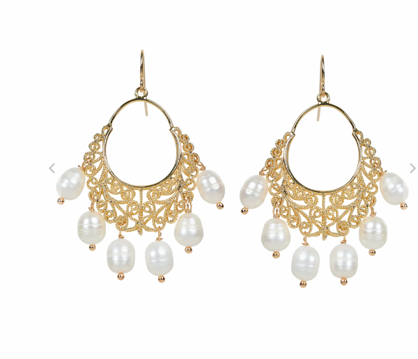 Klein Luxe Earring - Pearl Teardrop