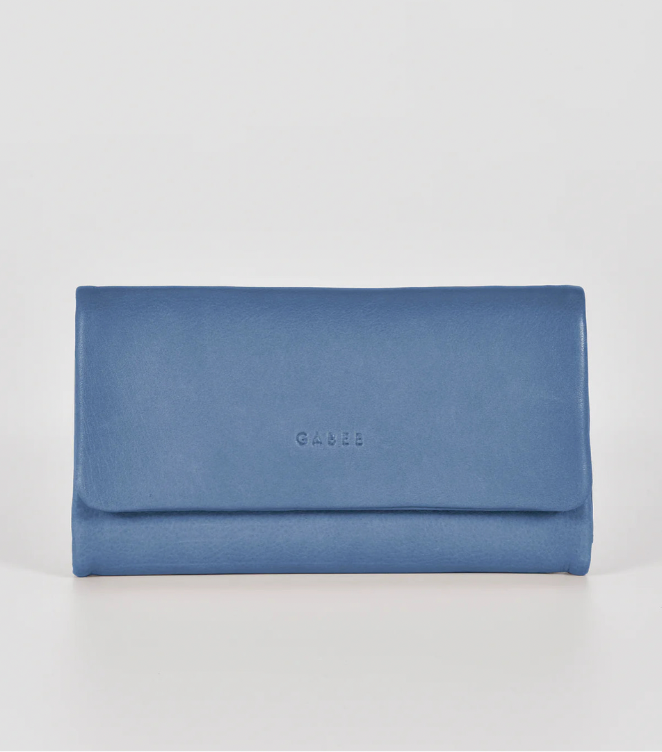 Nina Leather Wallet - Powder Blue