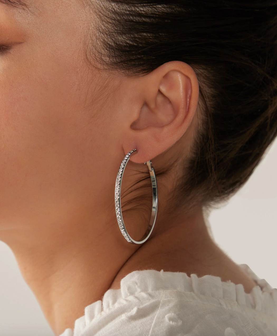 Lujo Hoop Earring - Silver