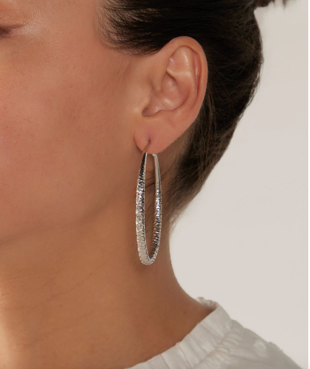 Mizu Hoop Earring - Silver