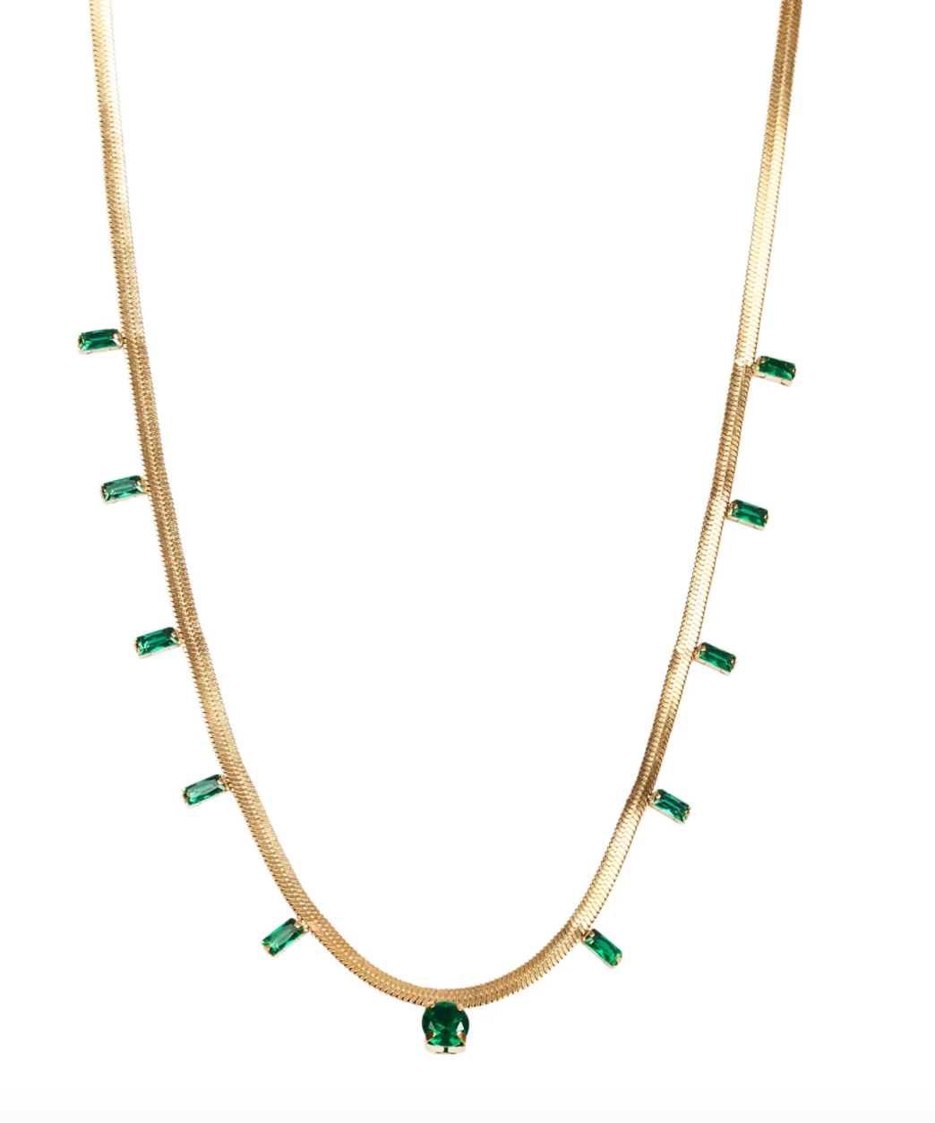 Palmier Necklace - Emerald