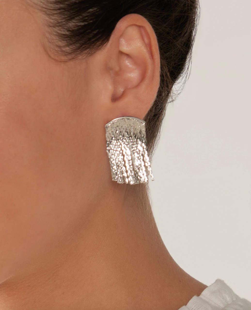 Lujo Drop Earring - Silver