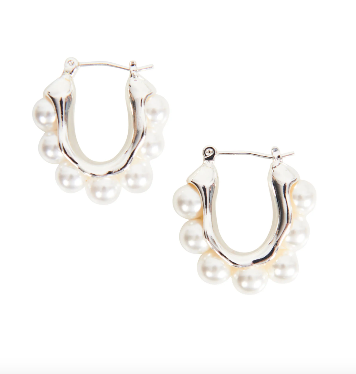 Mizu Pearl Earring - Silver