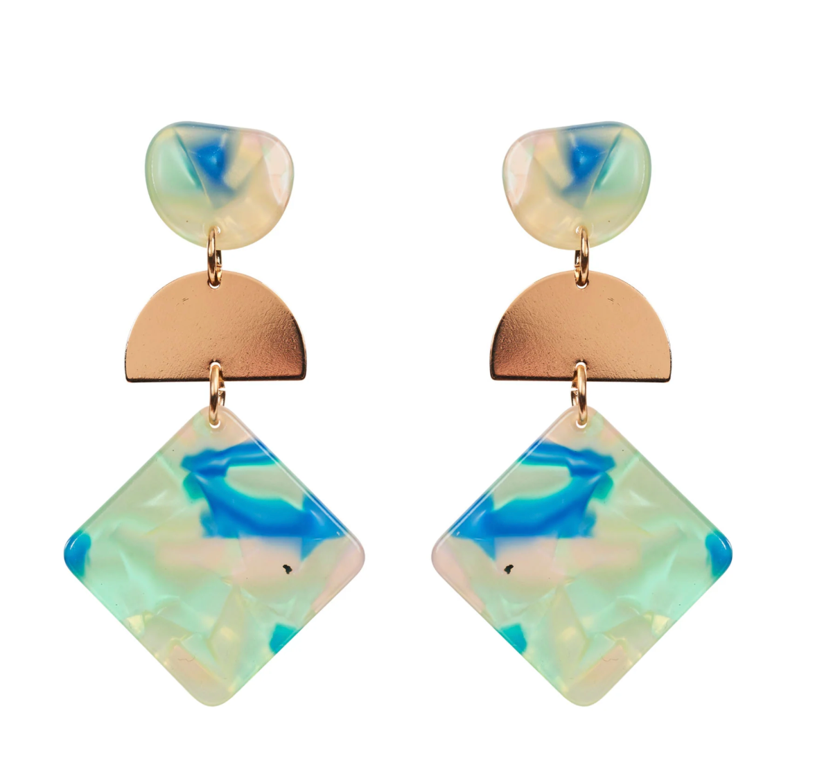 La Mer Drop Earring - Mint