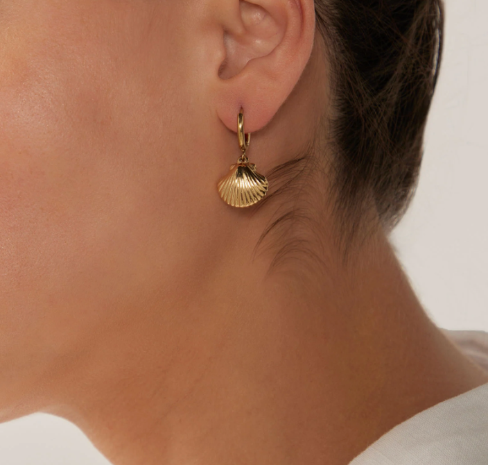 Heritage Earring - Gold Shell