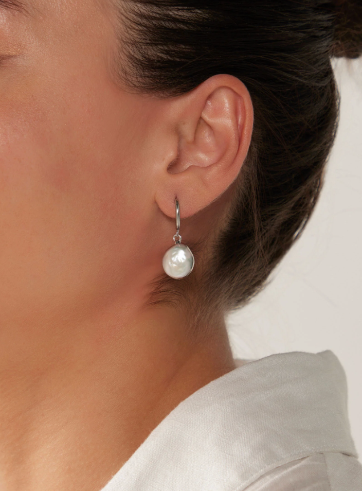 Heritage Earring - Clear Dome