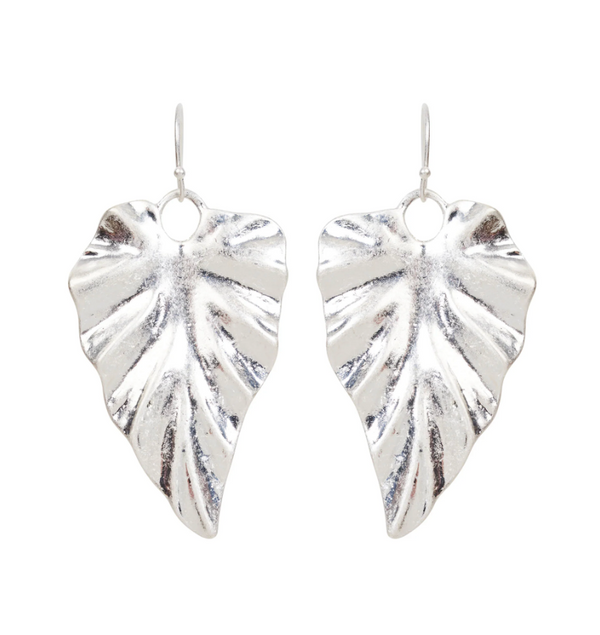 Mizu Leaf Earring - Silver