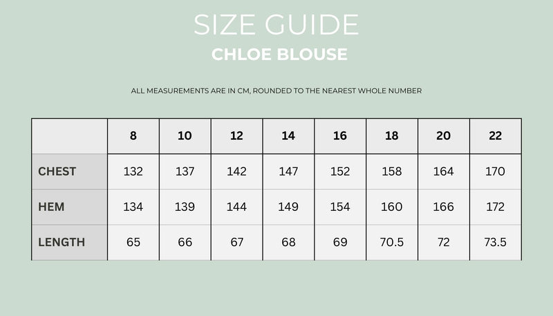 Chloe Blouse - Multi Green