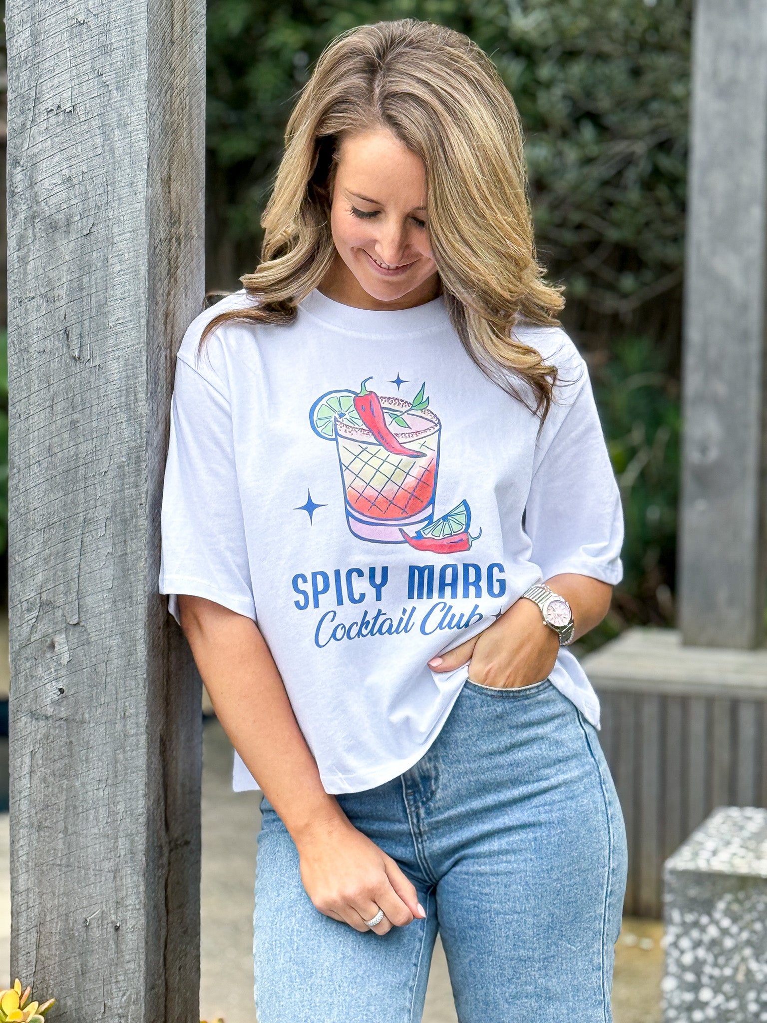 Spicy Marg Club Tee - White