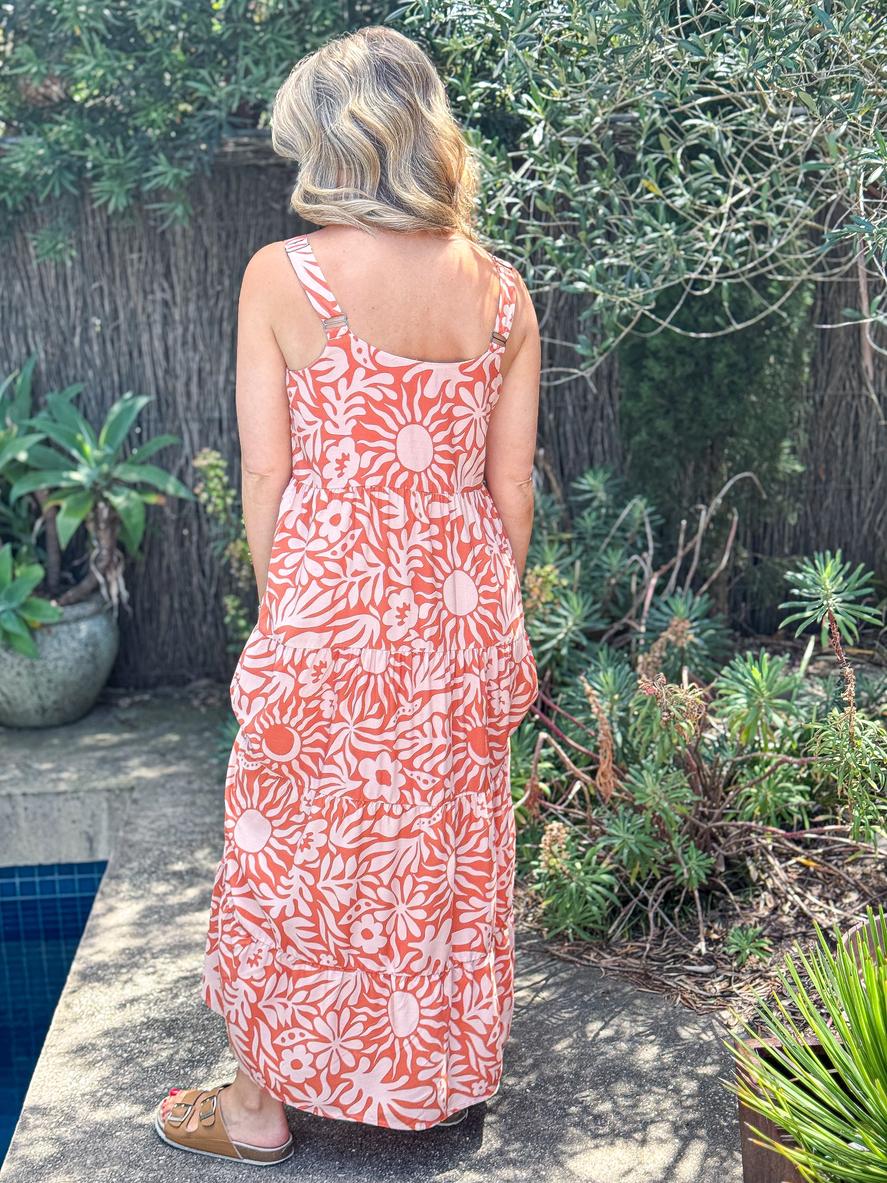 Tangello Soleil Tier Dress Maxi